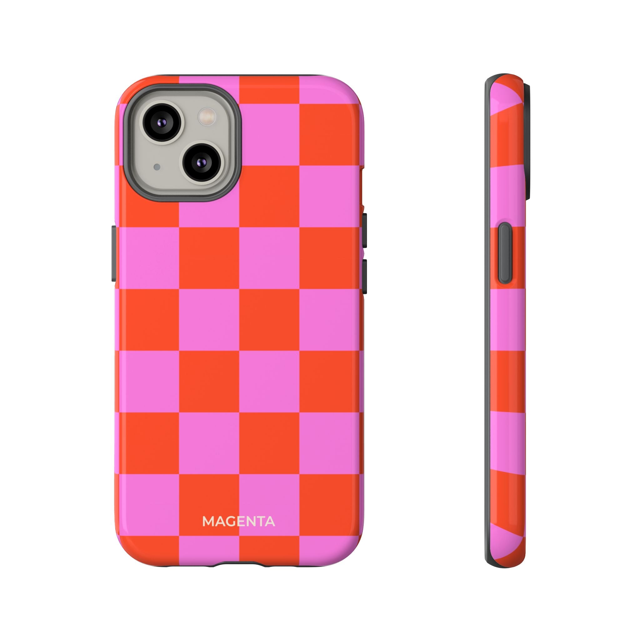 Pink & Orange Checkmate Tough Case
