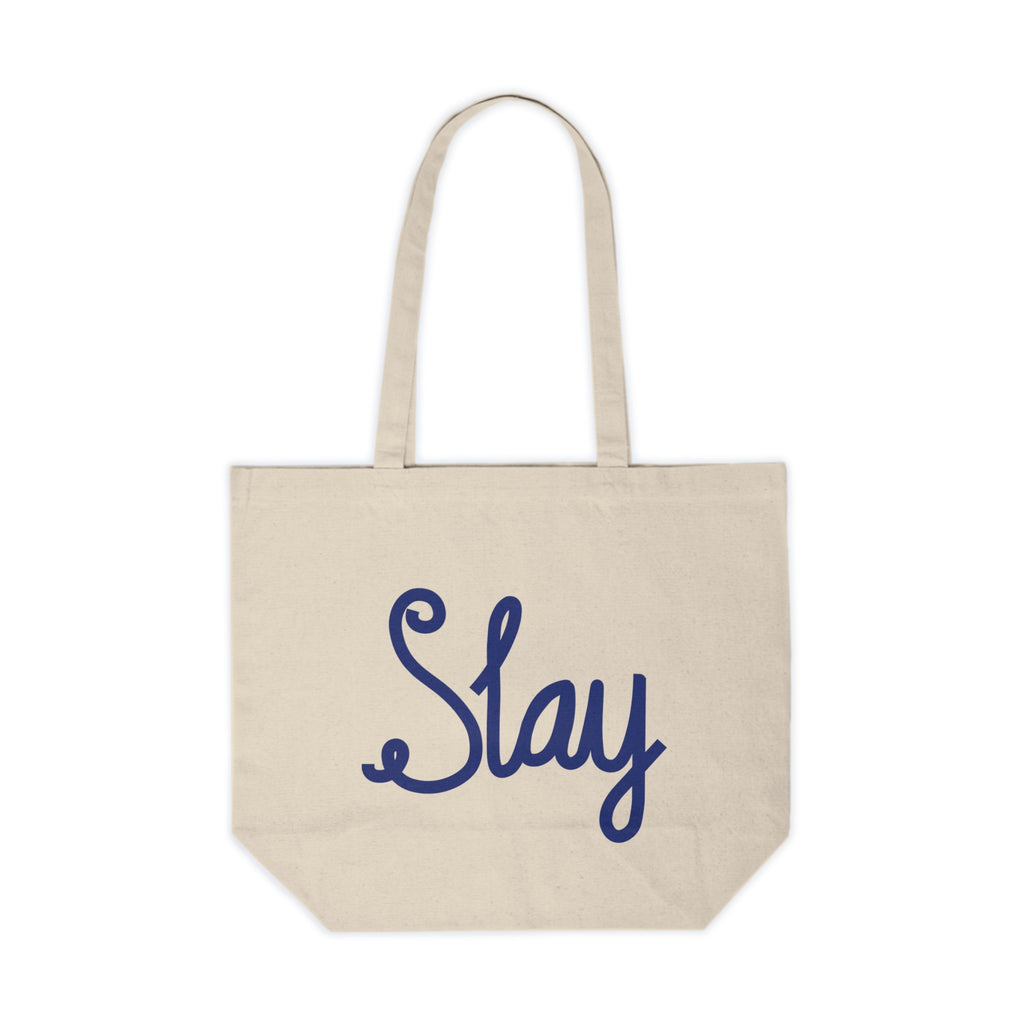 Slay Canvas Shopping Tote - V. 2 - Blue
