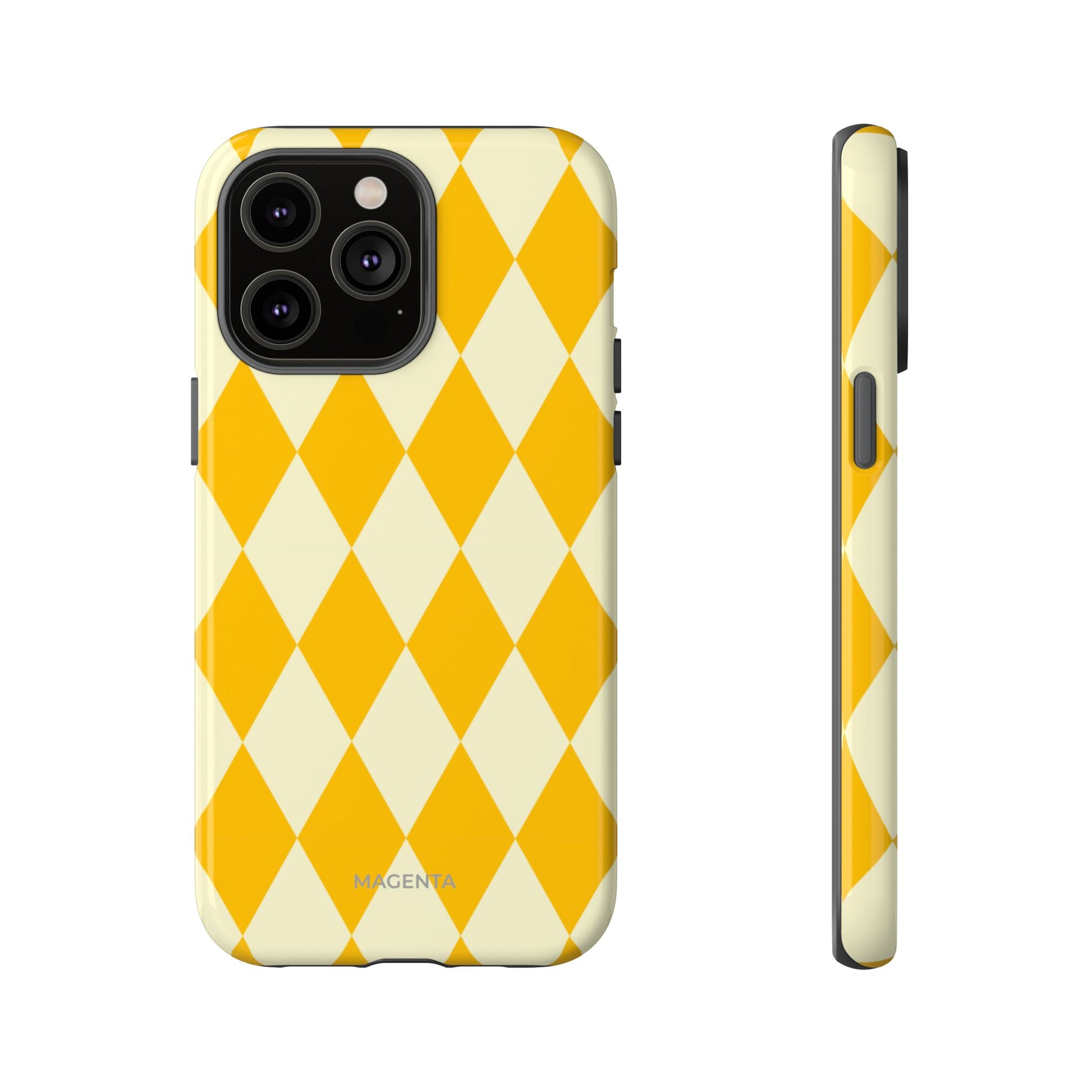 Yellow & Cream Geometric Tough Case