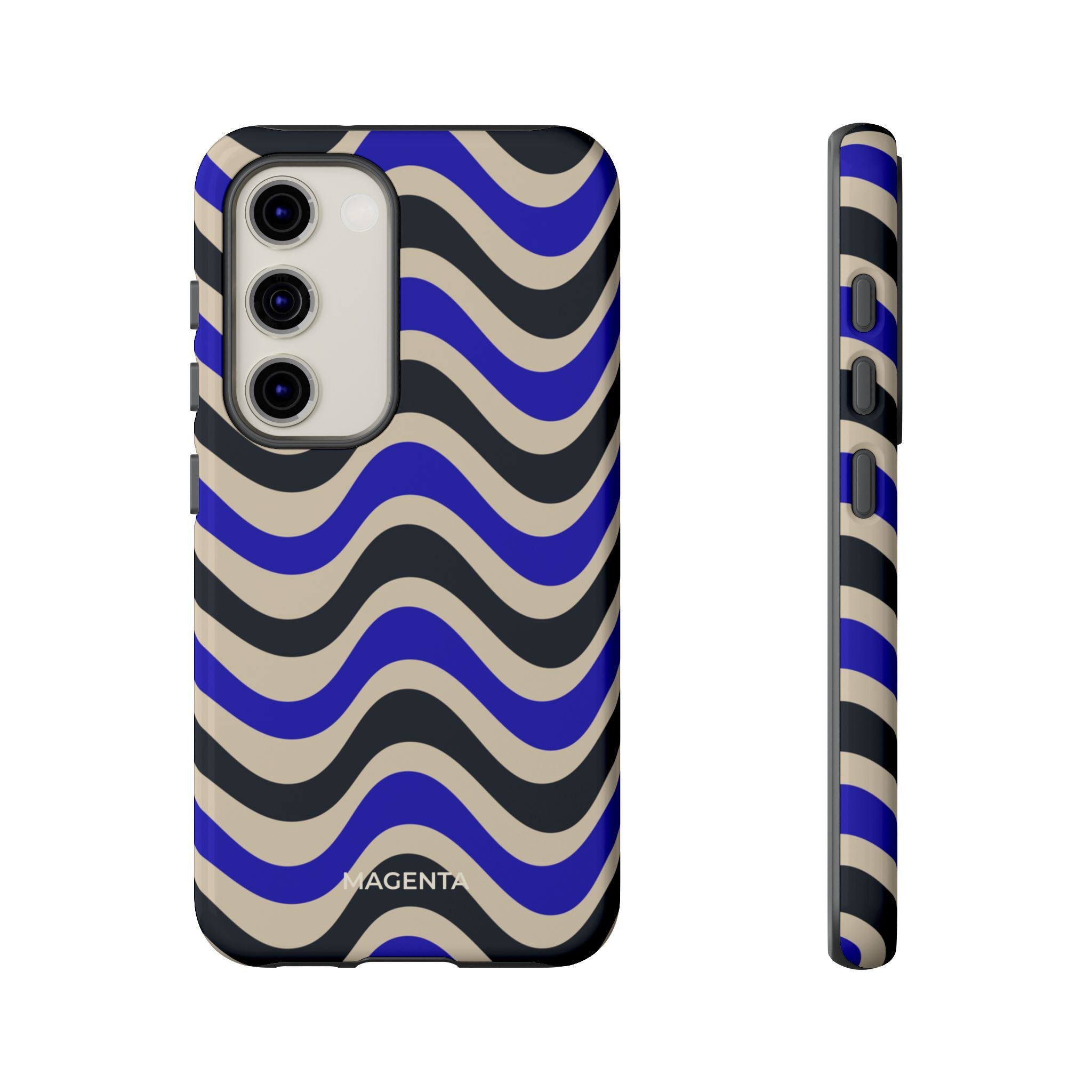 Black & Blue Waves Tough Case