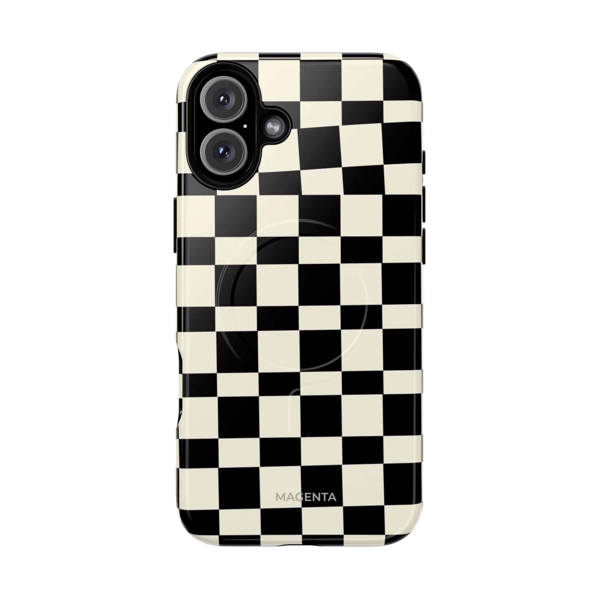 Black & White Check Tough Magnetic Case