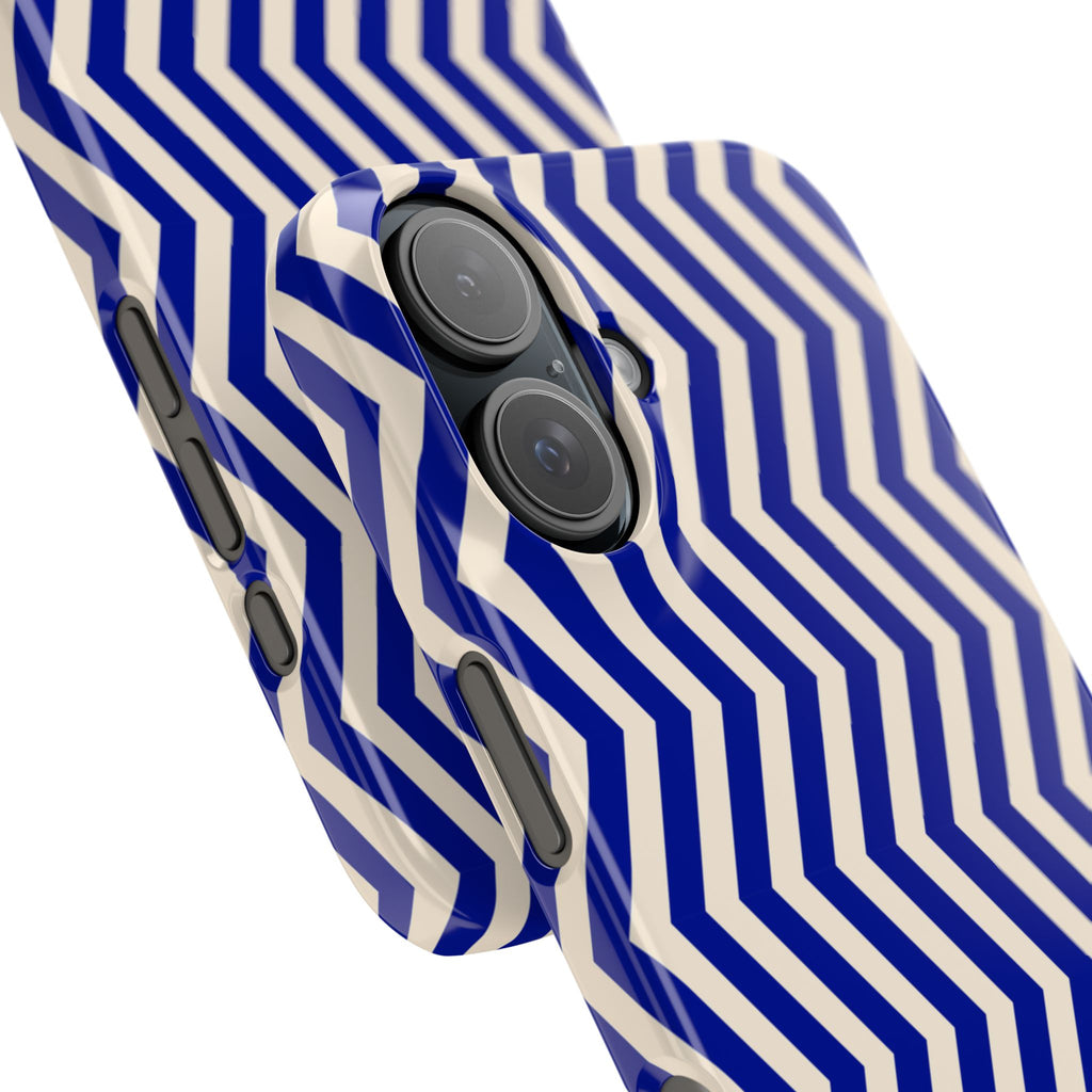 Blue Chevron Snap Case