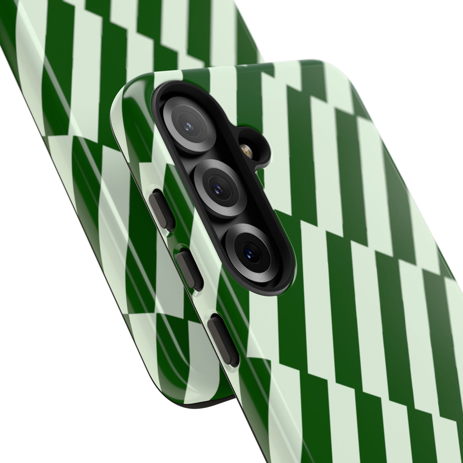 Deep Green Stripes Tough Case