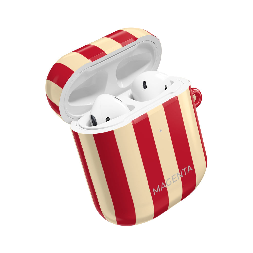 Red & Off White Stripes AirPods Gen 2 Case