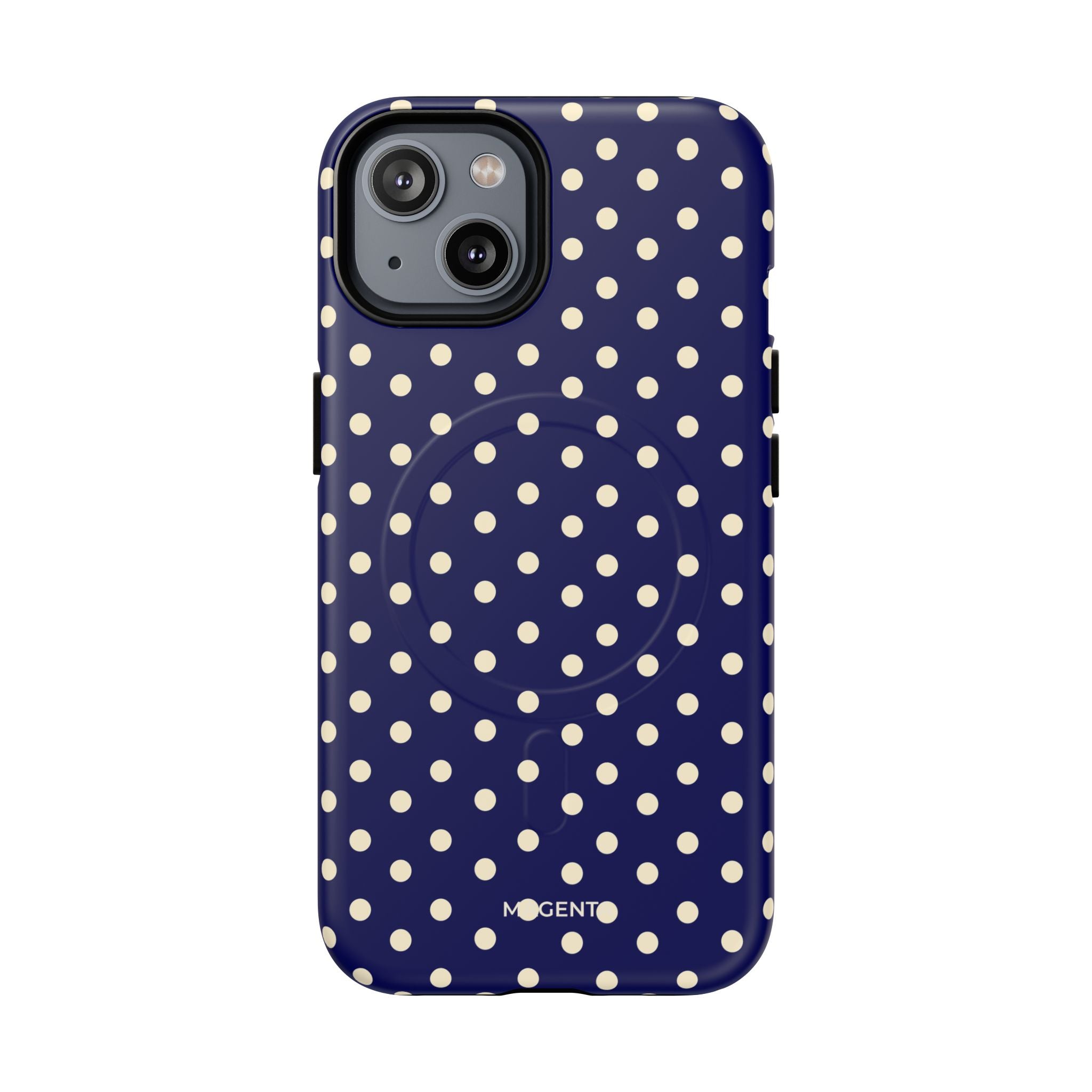 Cream On Navy Tough Magnetic Case