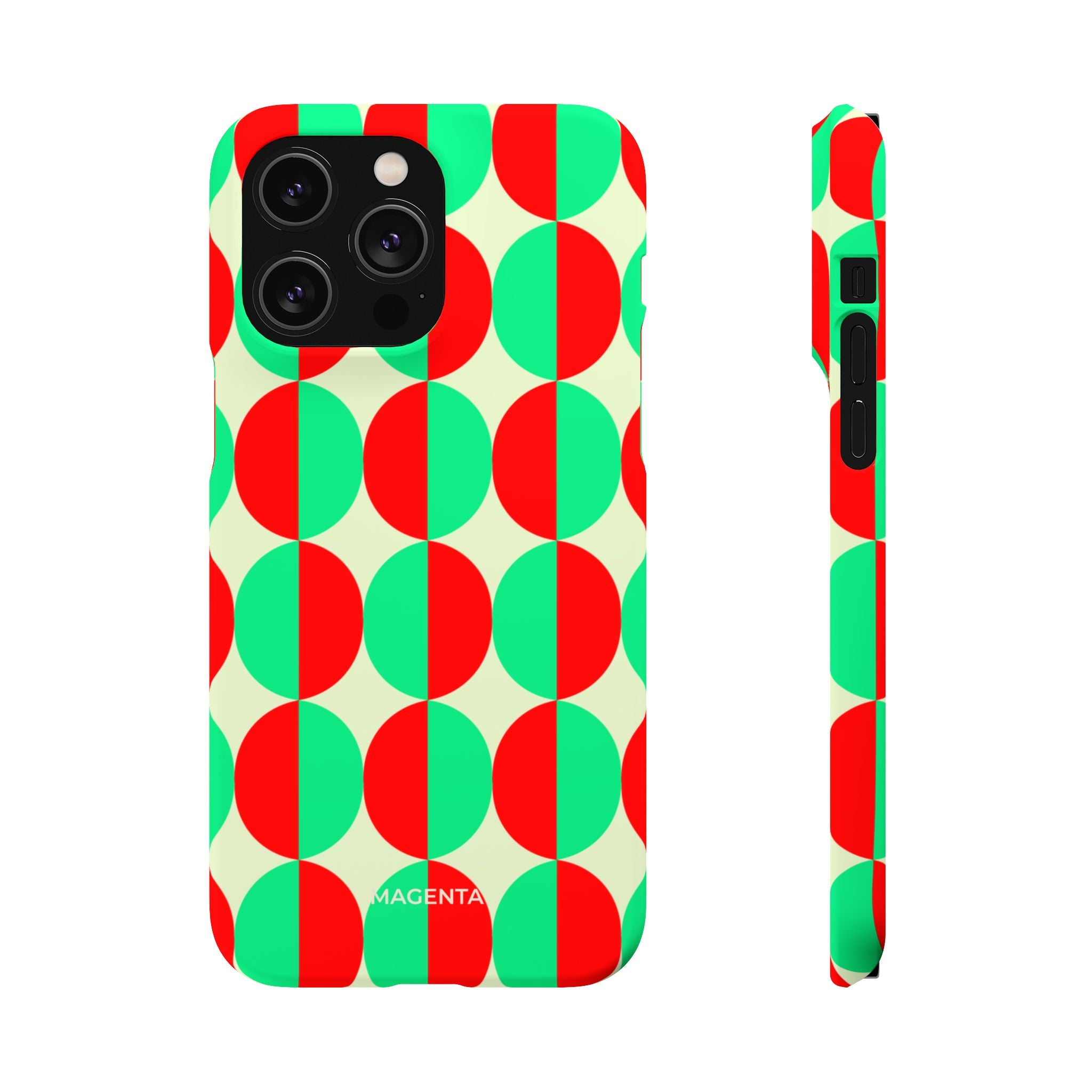 Red Green Circle Snap Case