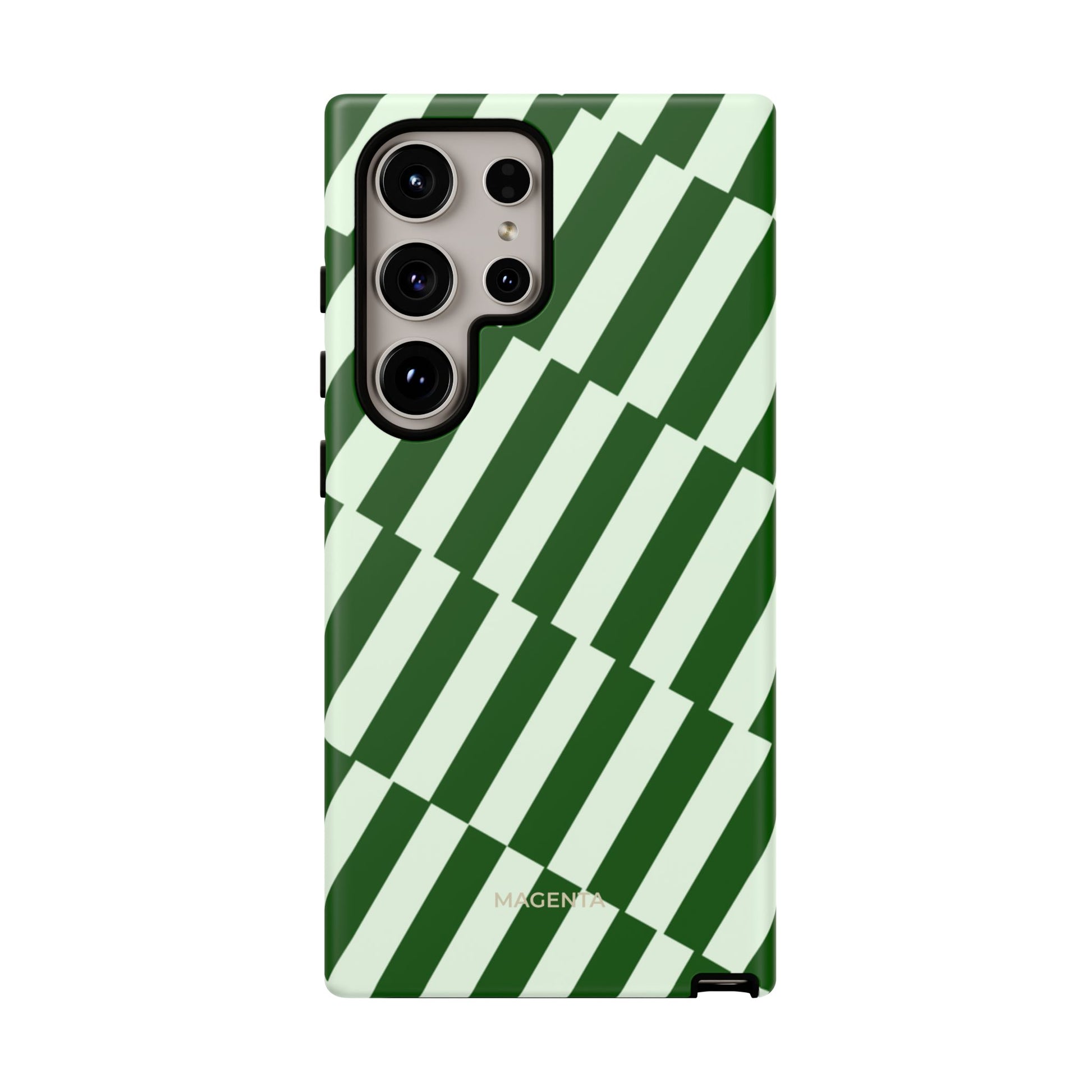 Deep Green Stripes Tough Case