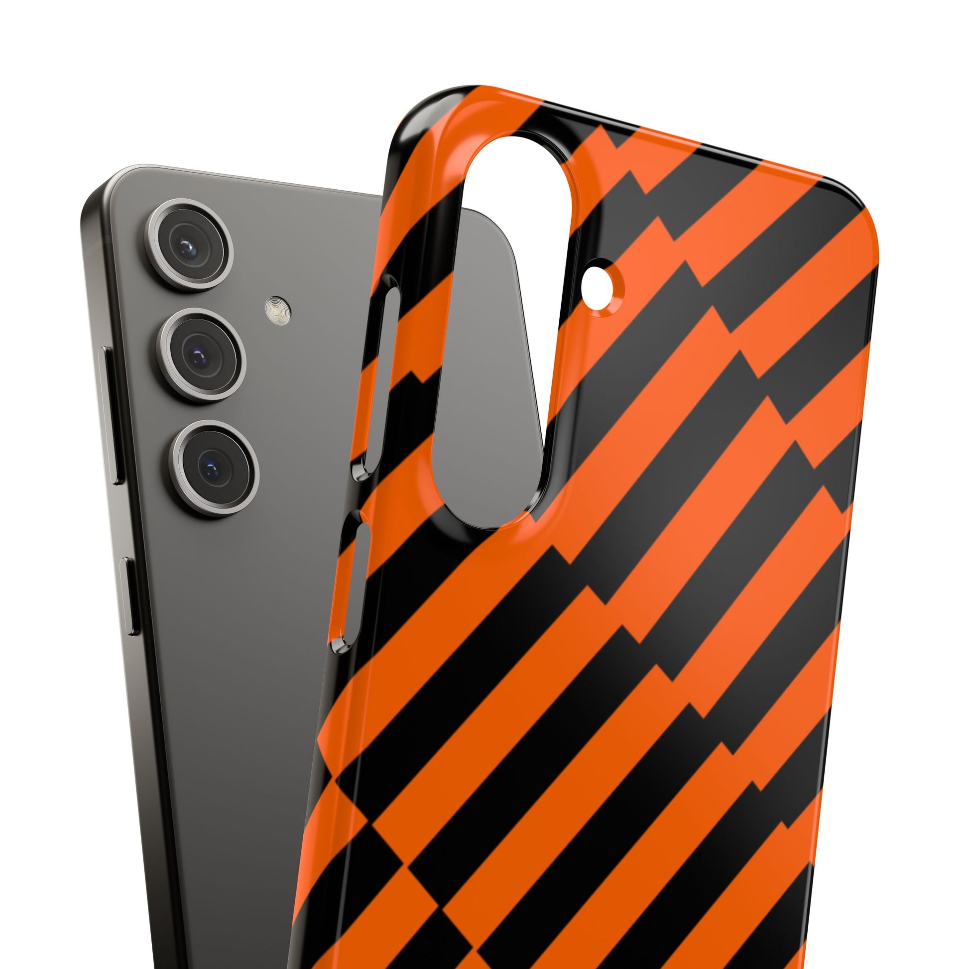 Pumpkin Stripes Snap Case