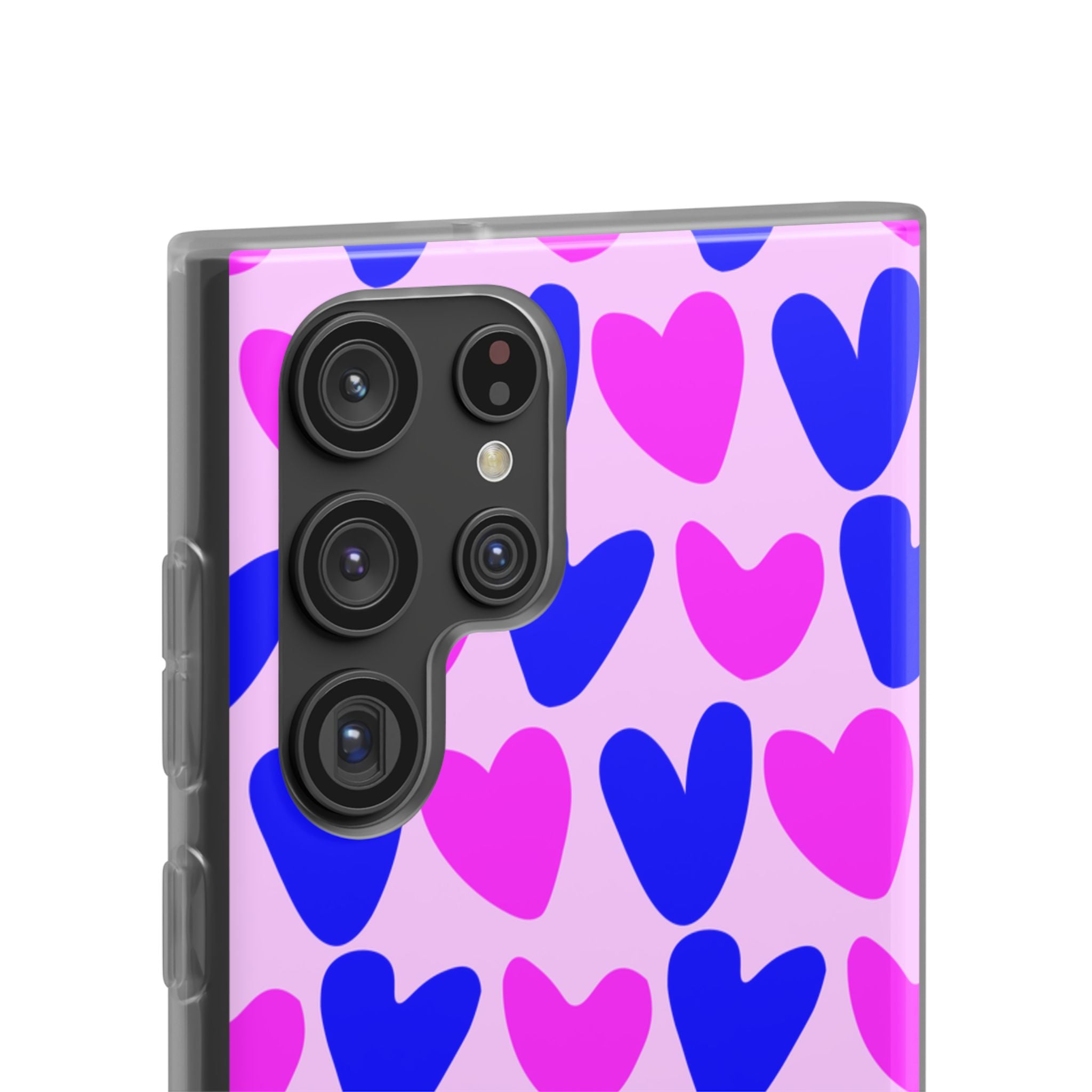 Neon Pop Hearts Flexi Case