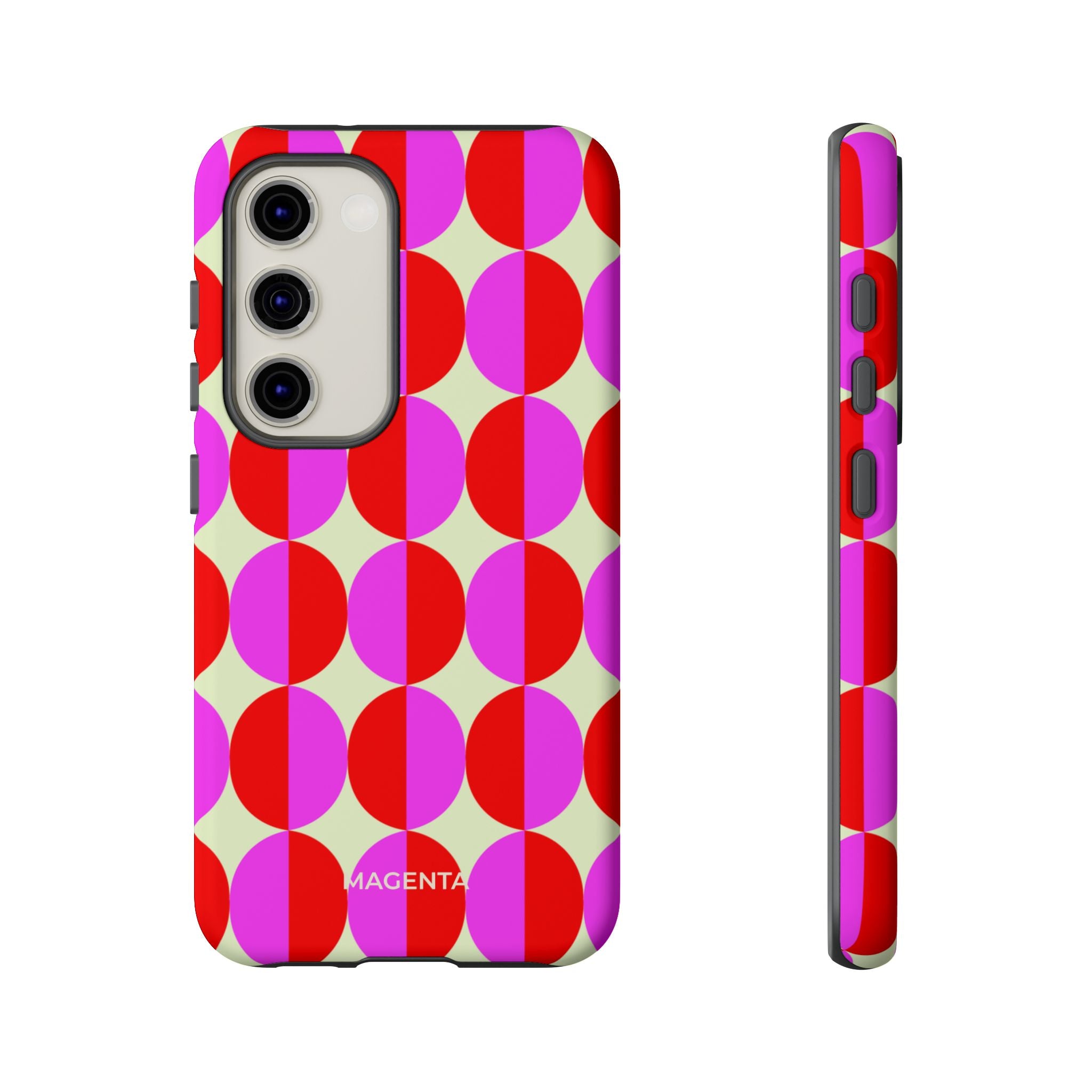 Red Pink Circle Tough Case