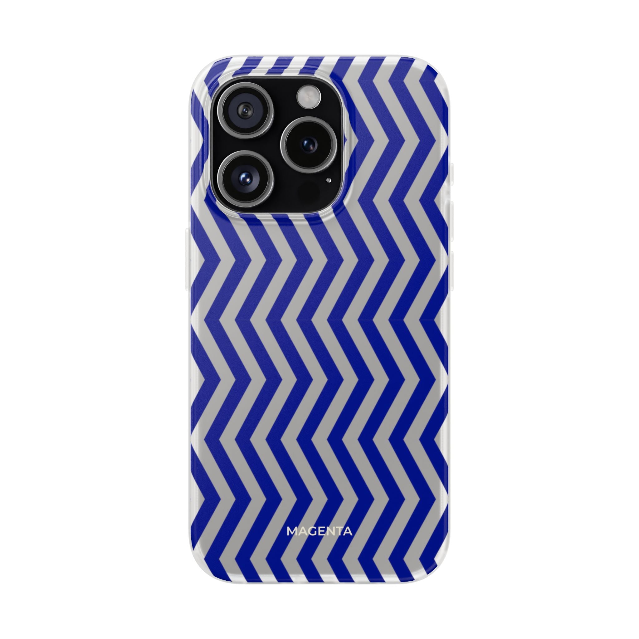 Blue Chevron Flexi Case