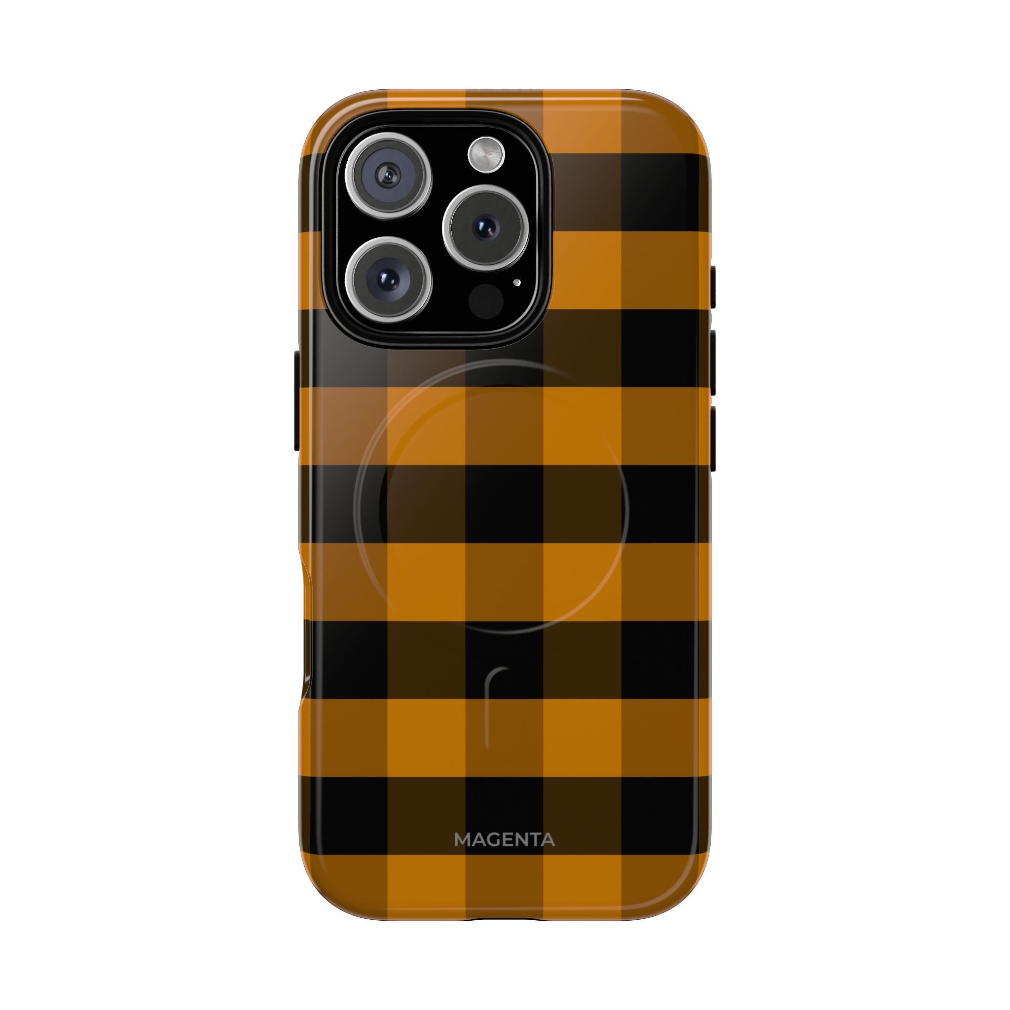 Golden Plaid Tough Mag Case