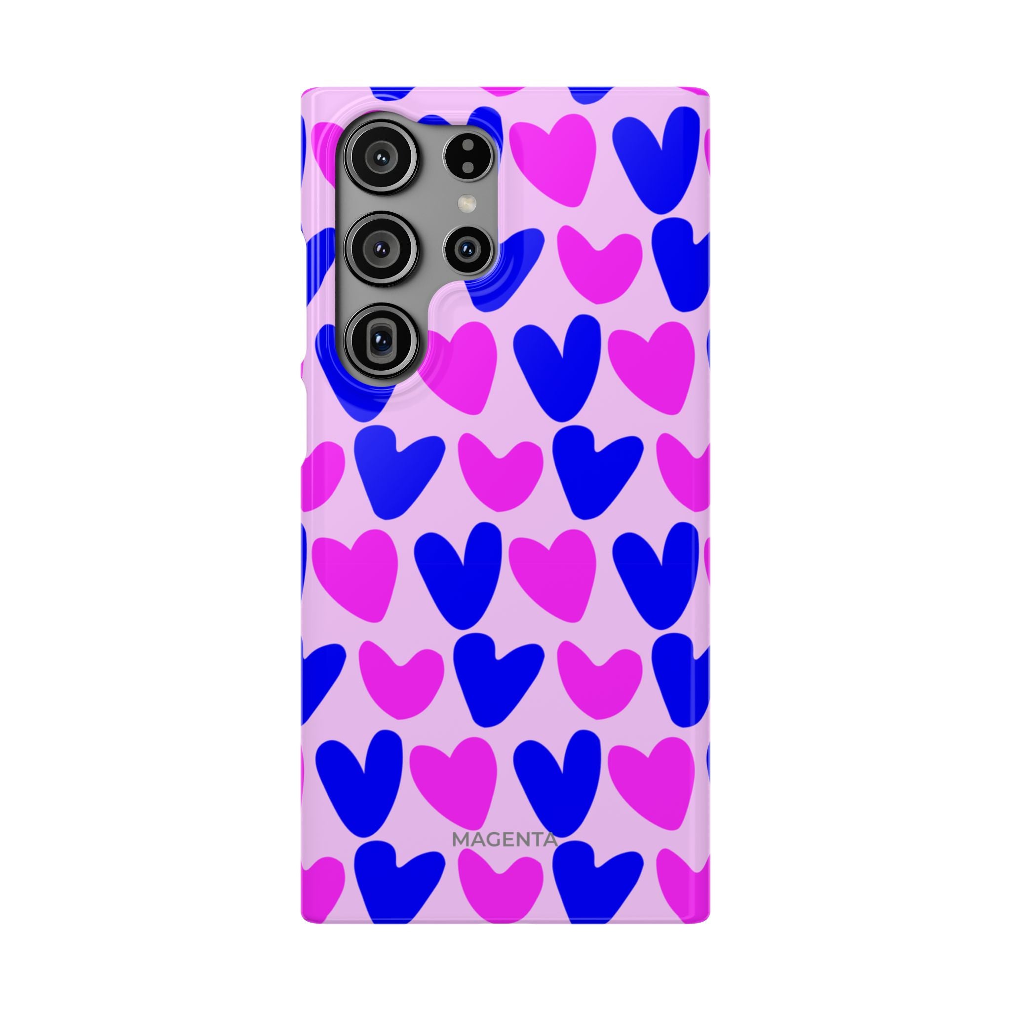 Neon Pop Hearts Snap Case