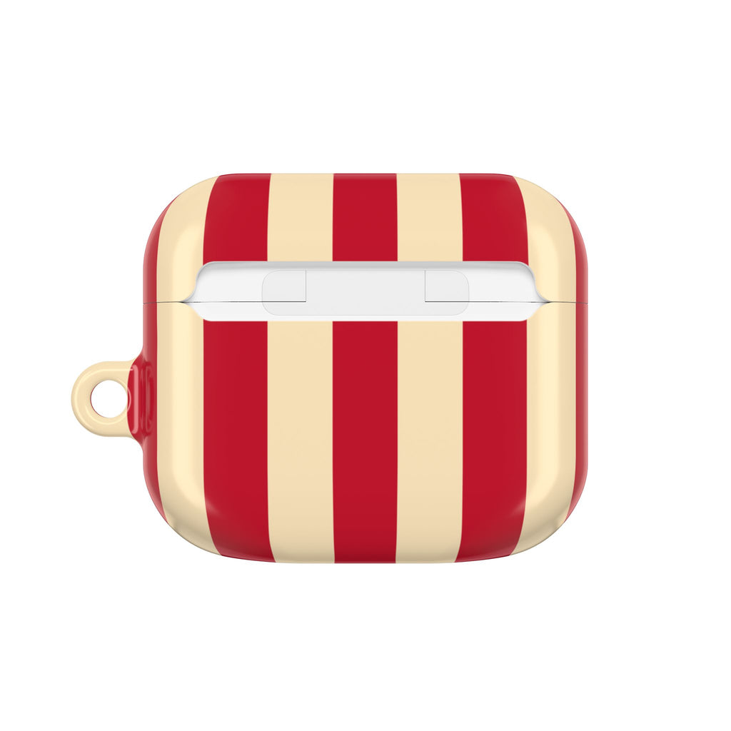 Red & Off White Stripes AirPods Gen 3 Case