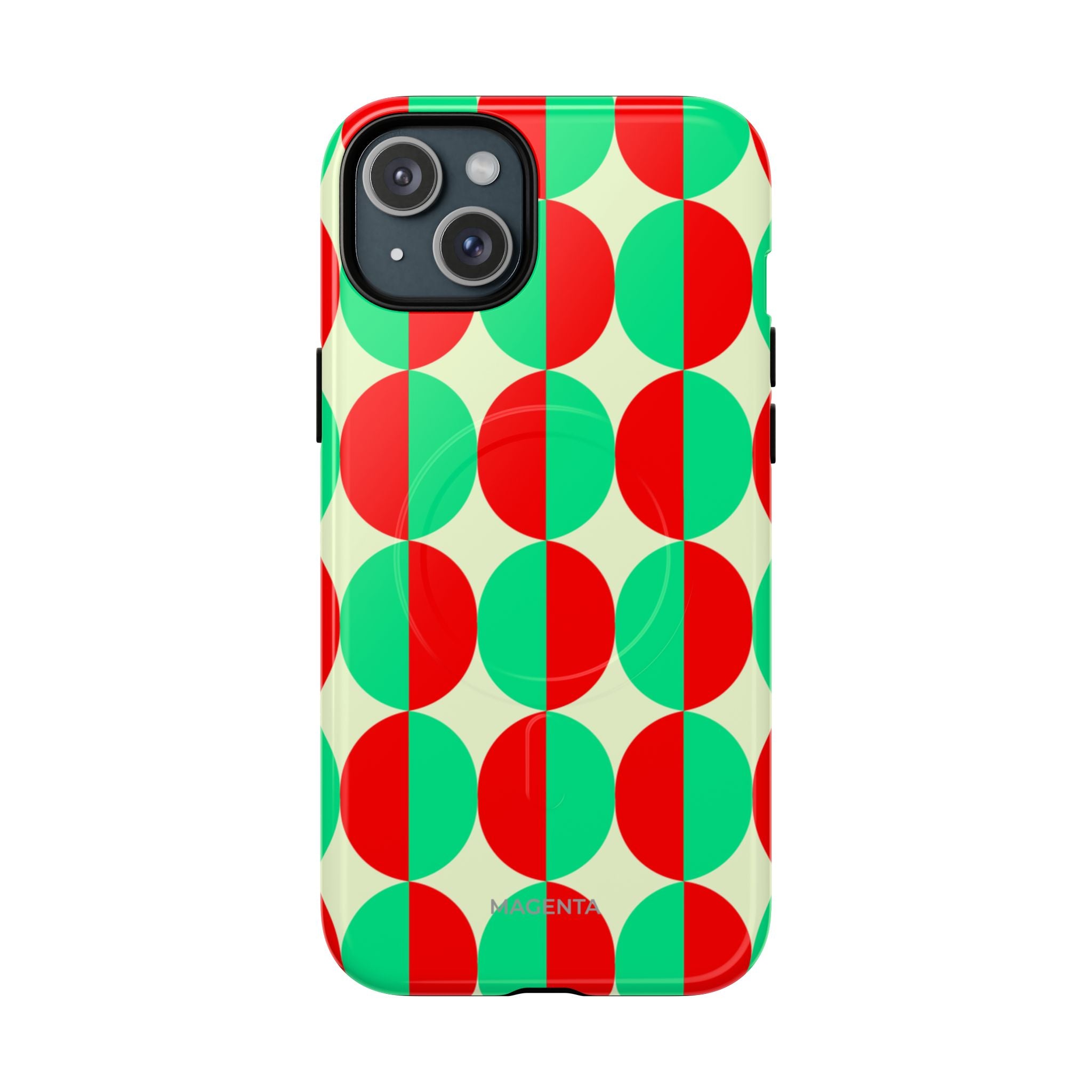 Red Green Circle Tough Mag Case