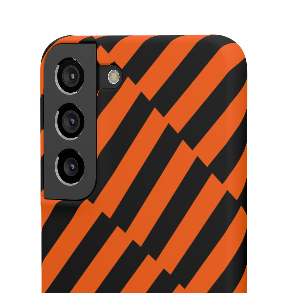 Pumpkin Stripes Snap Case