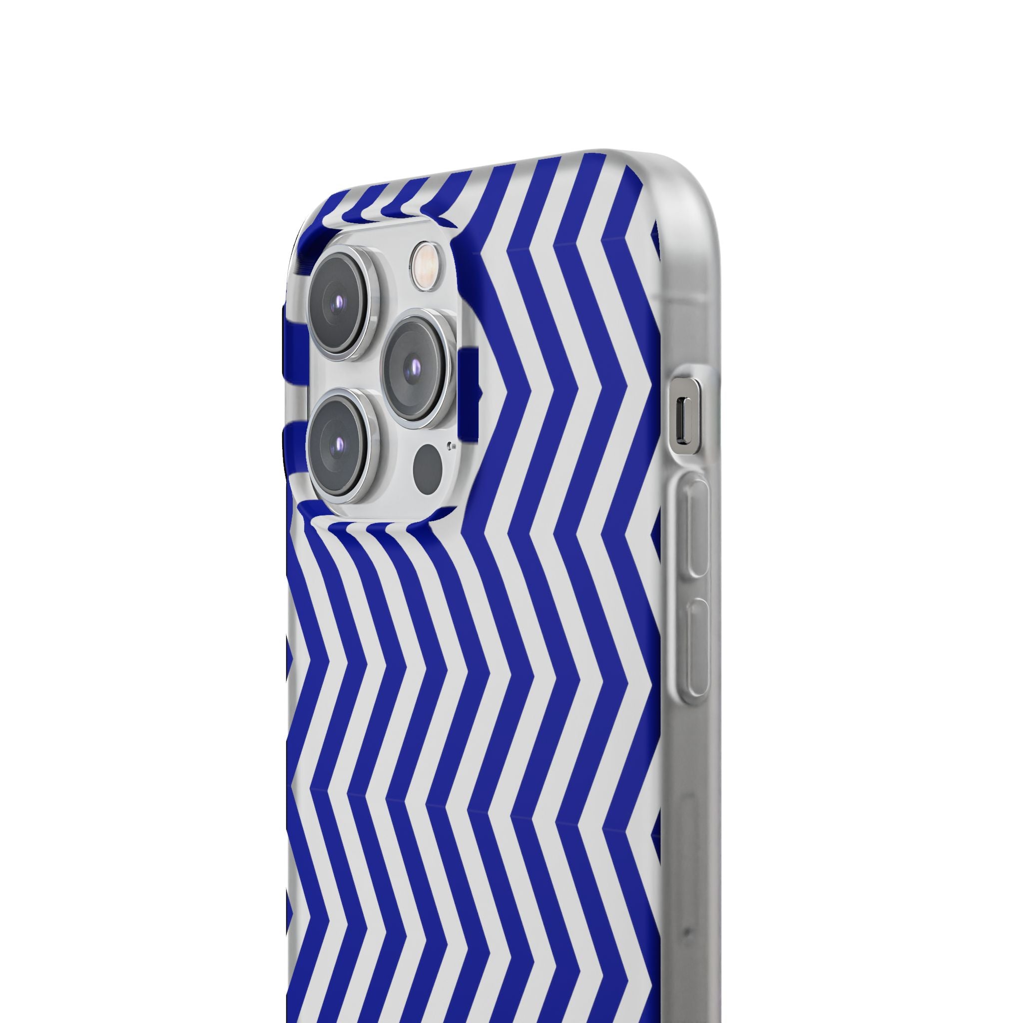 Blue Chevron Flexi Case