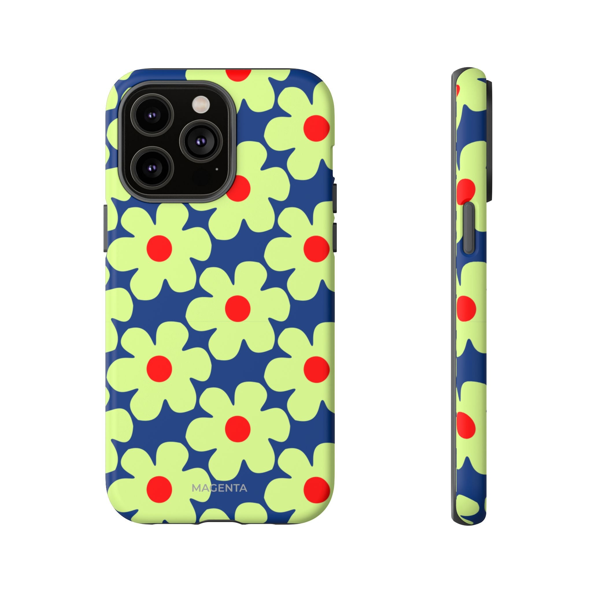 Minimal Pale Green Flowers Tough Case