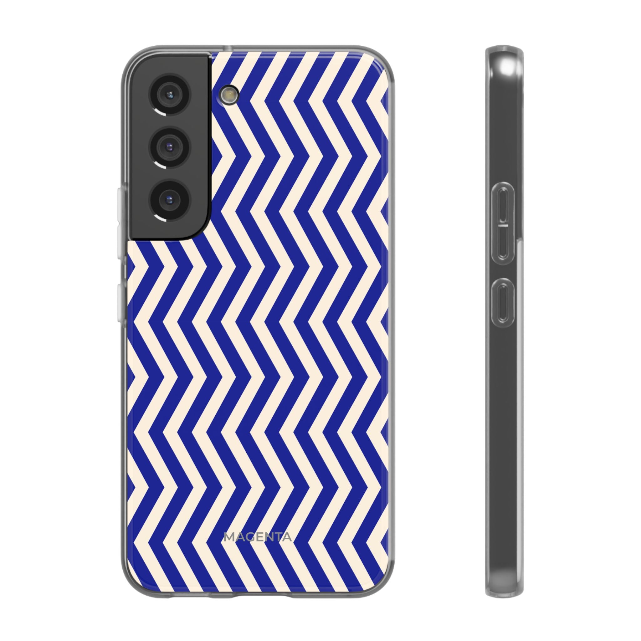 Blue Chevron Flexi Case