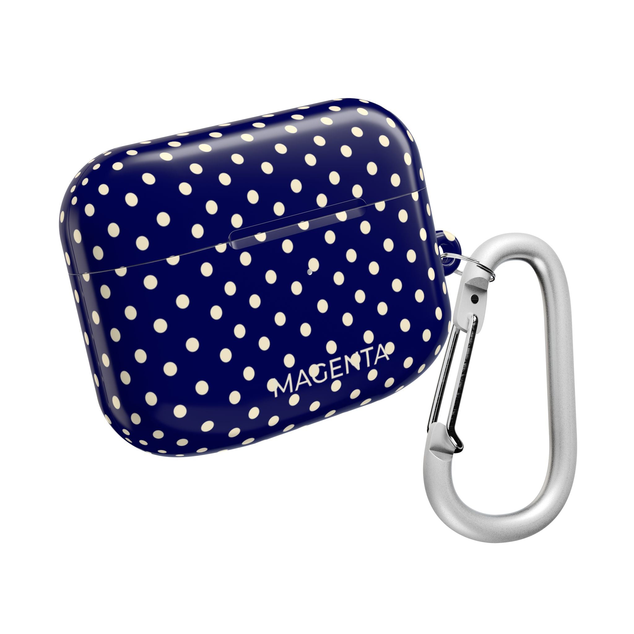 Cream On Navy Polka Dots AirPods Pro Gen 1 Case