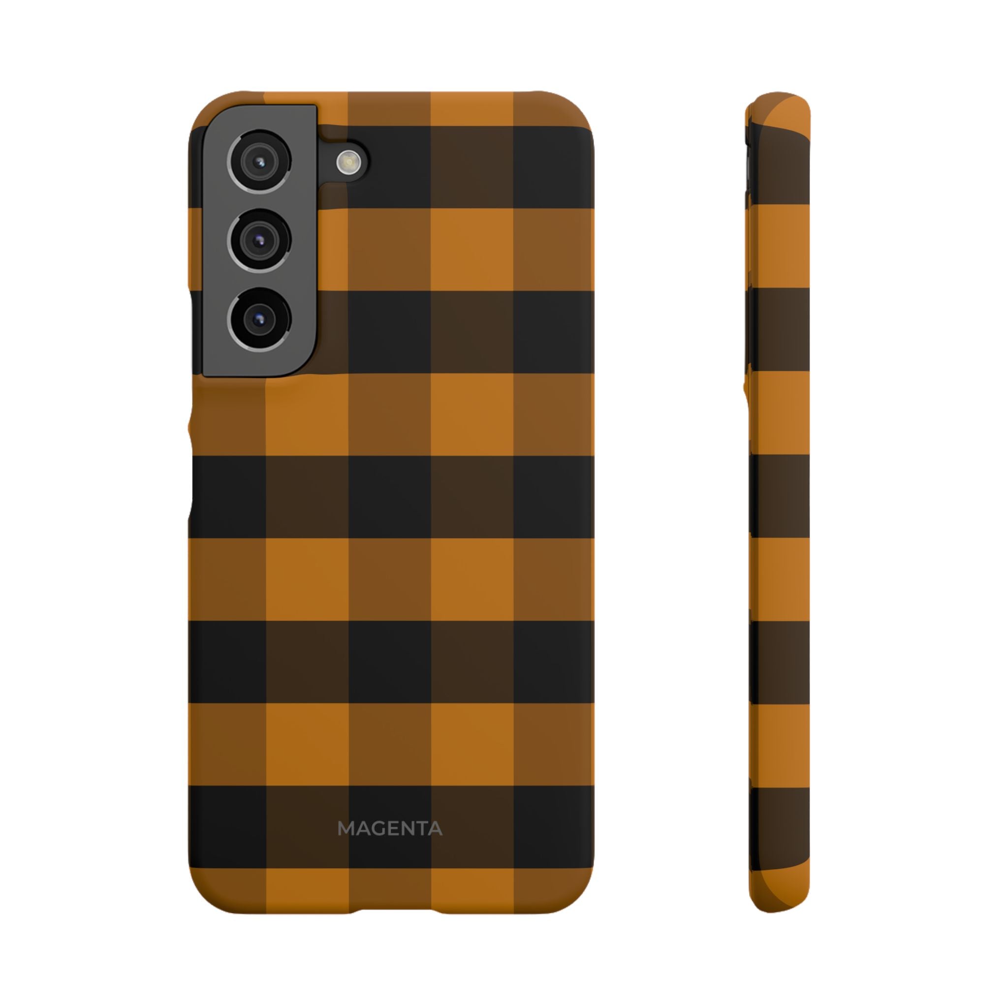 Golden Plaid Snap Case