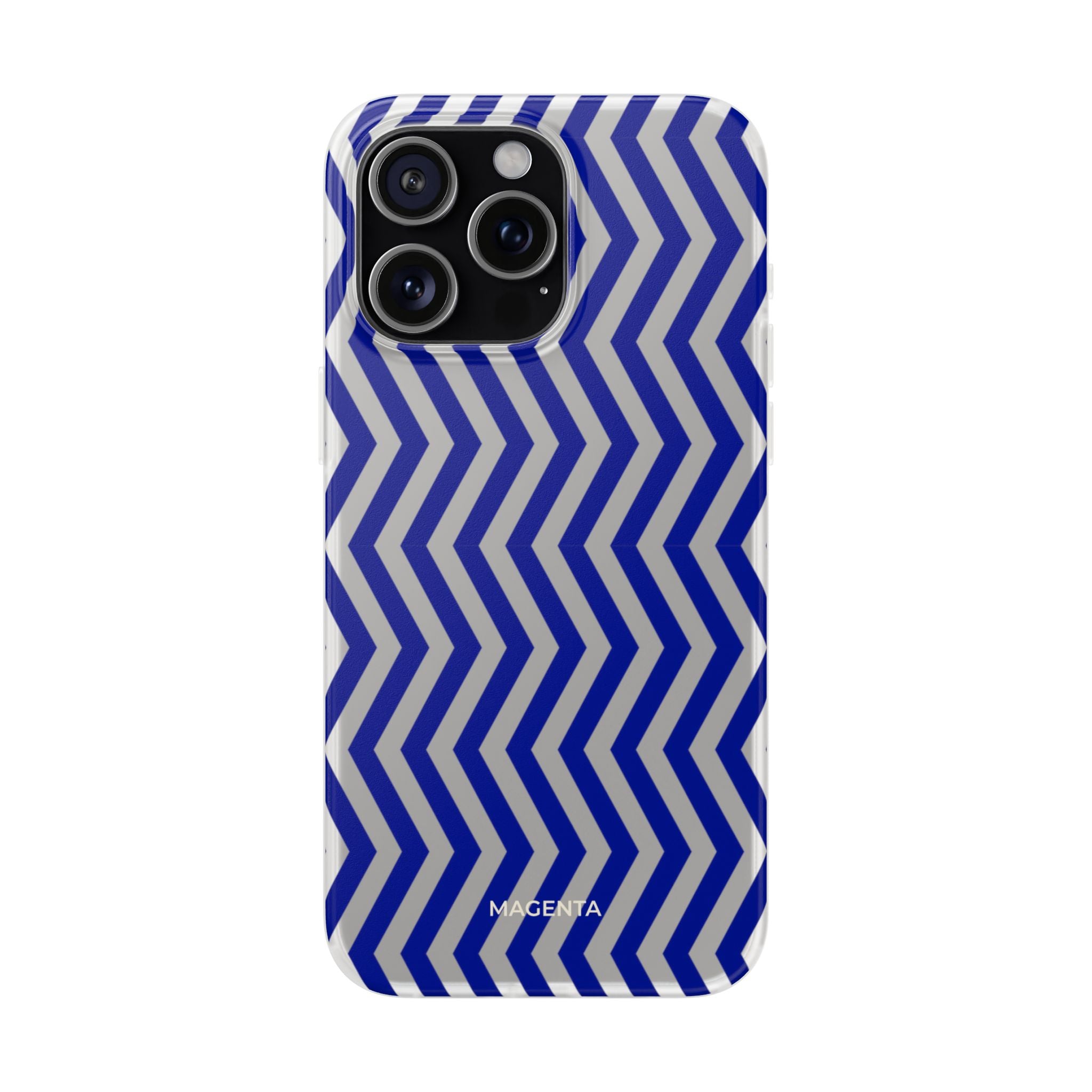 Blue Chevron Flexi Case