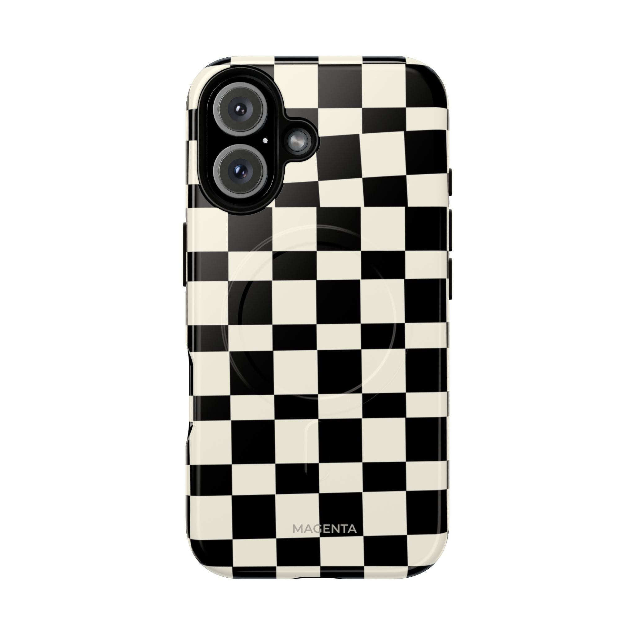 Black & White Check Tough Magnetic Case