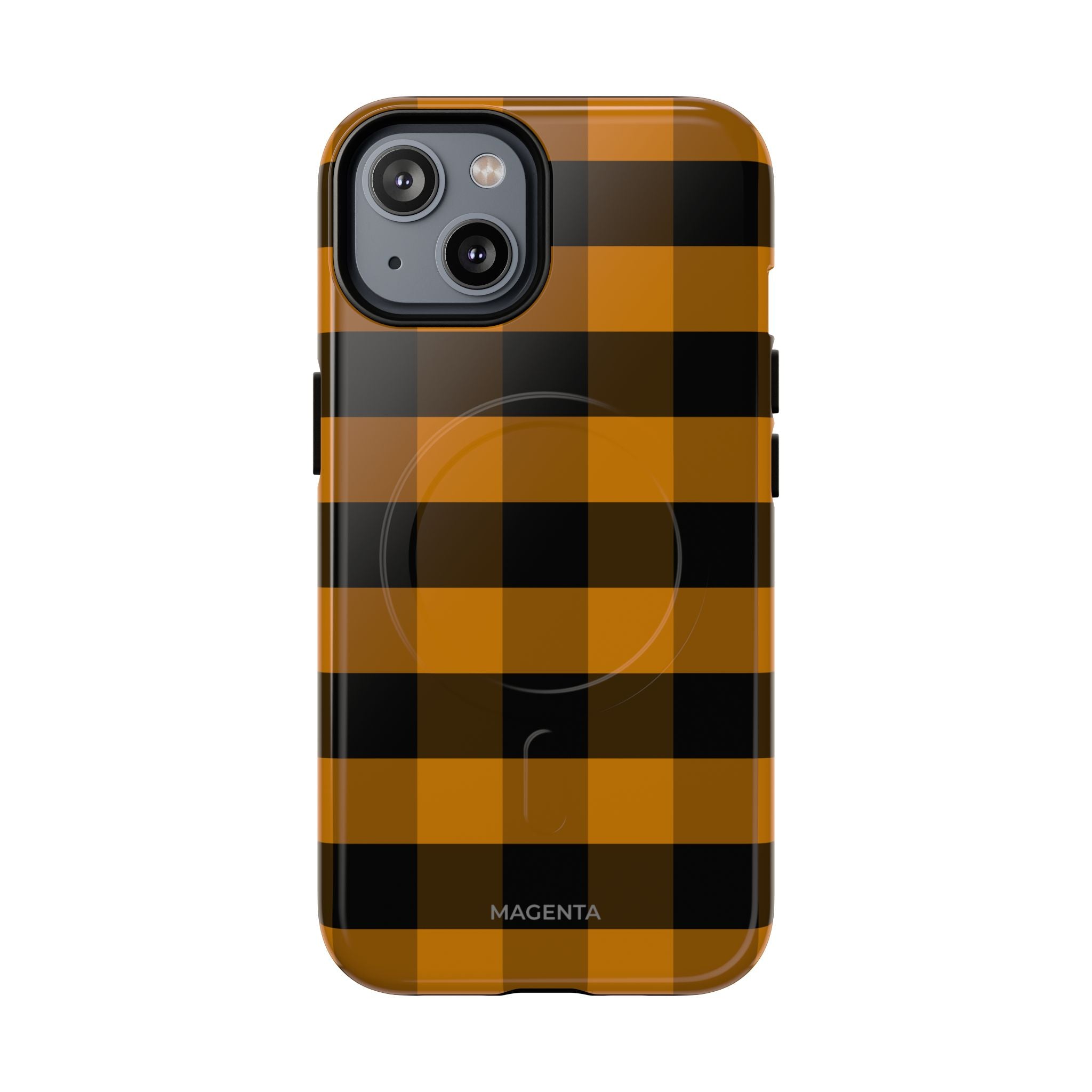 Golden Plaid Tough Mag Case