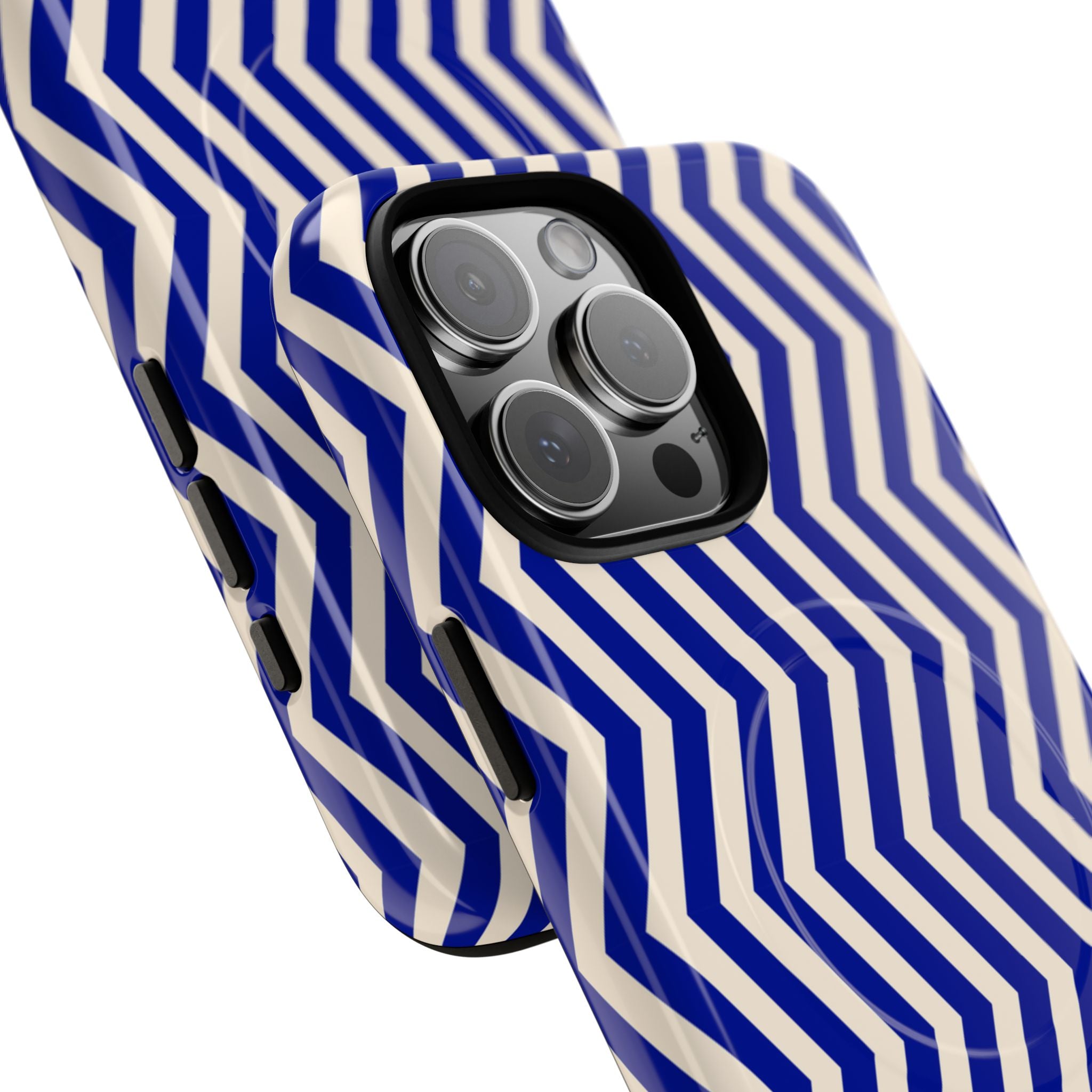 Blue Chevron Tough Mag Case