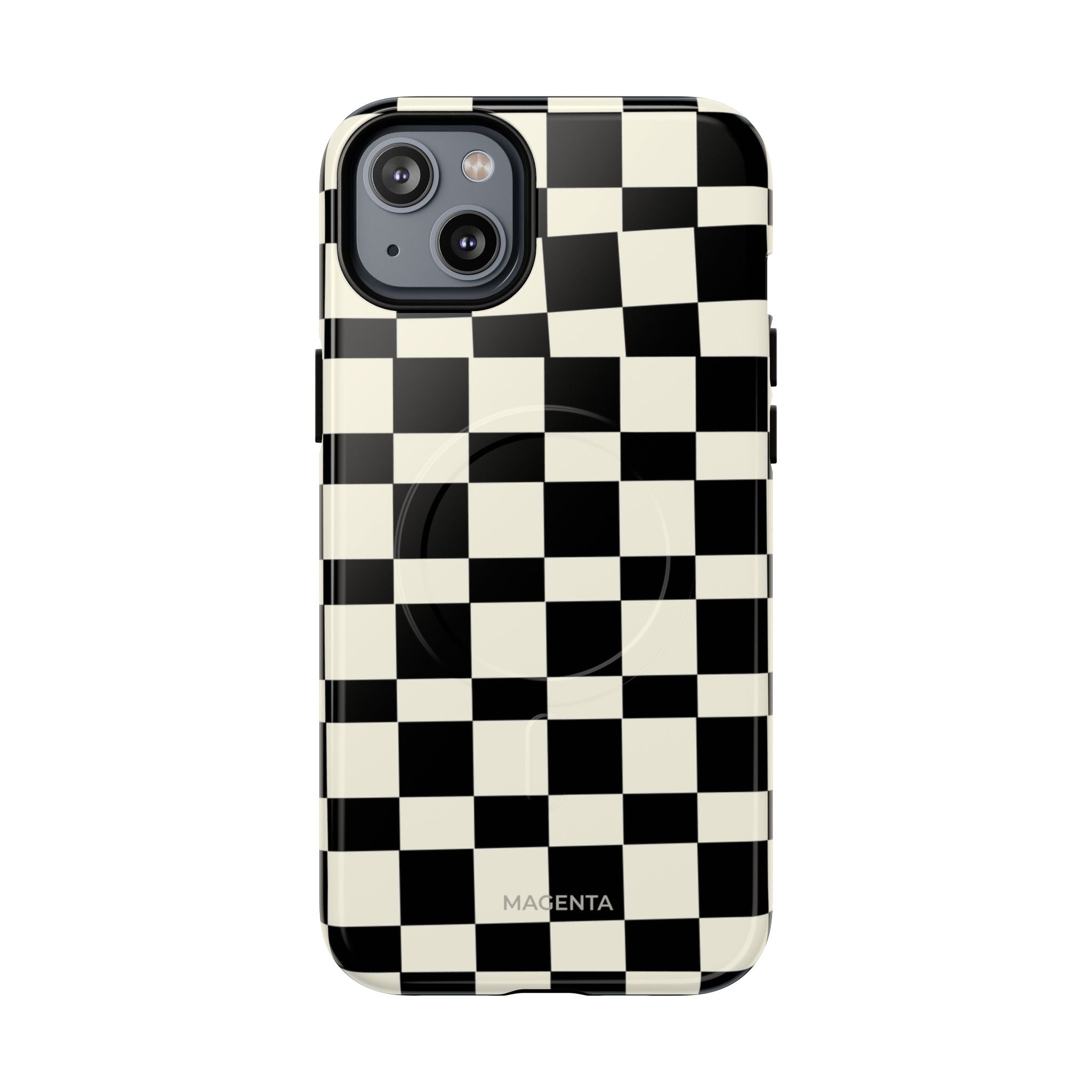 Black & White Check Tough Magnetic Case