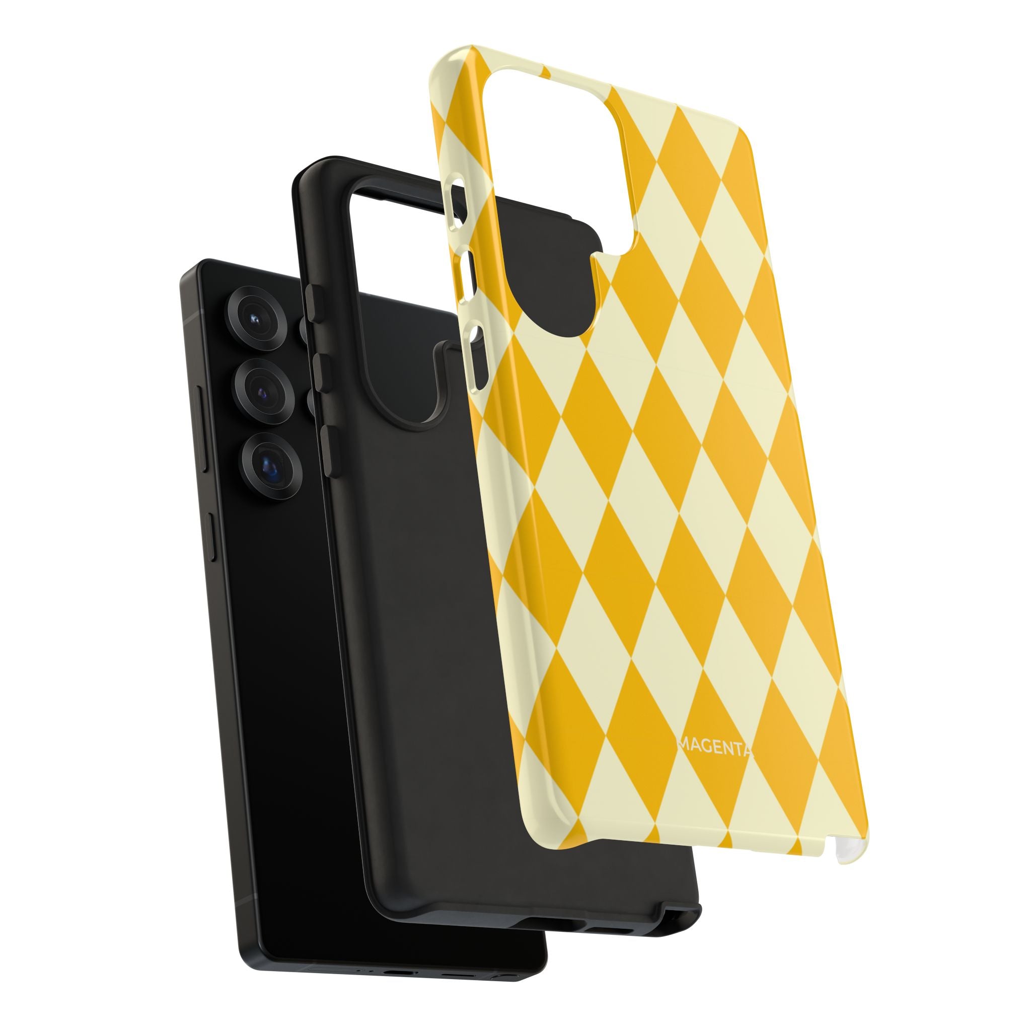 Yellow & Cream Geometric Tough Case