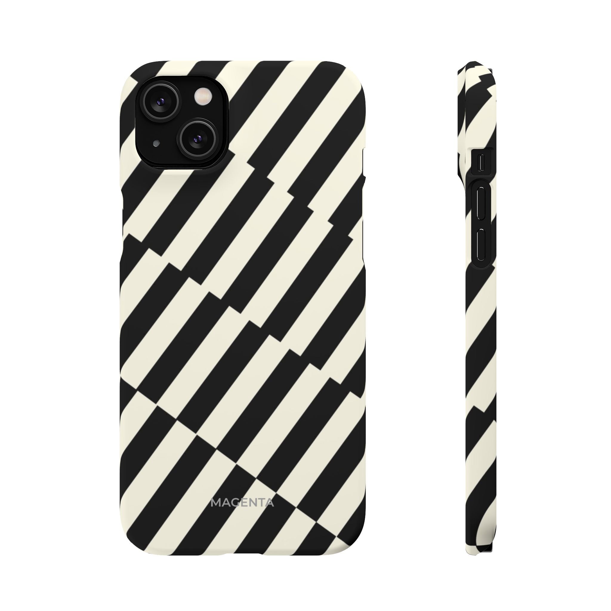 Black & White Crosswalk Snap Case