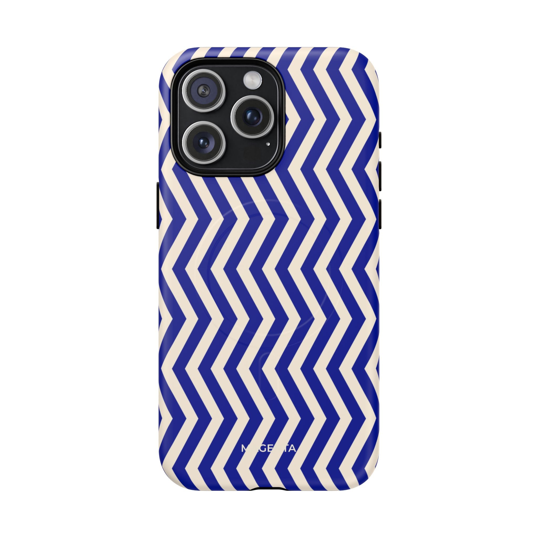Blue Chevron Tough Mag Case