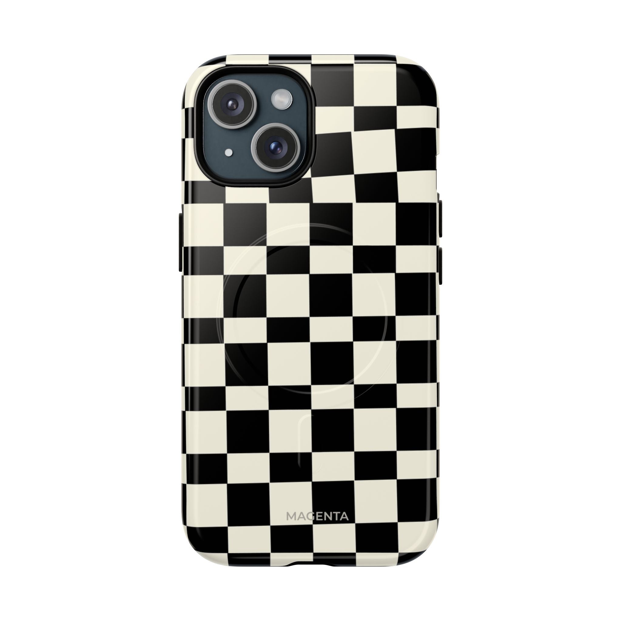 Black & White Check Tough Magnetic Case
