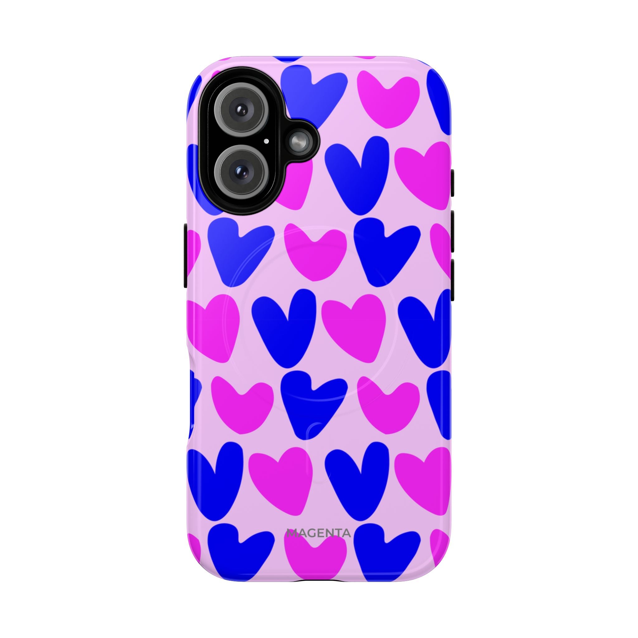 Neon Pop Heart Tough Mag Case