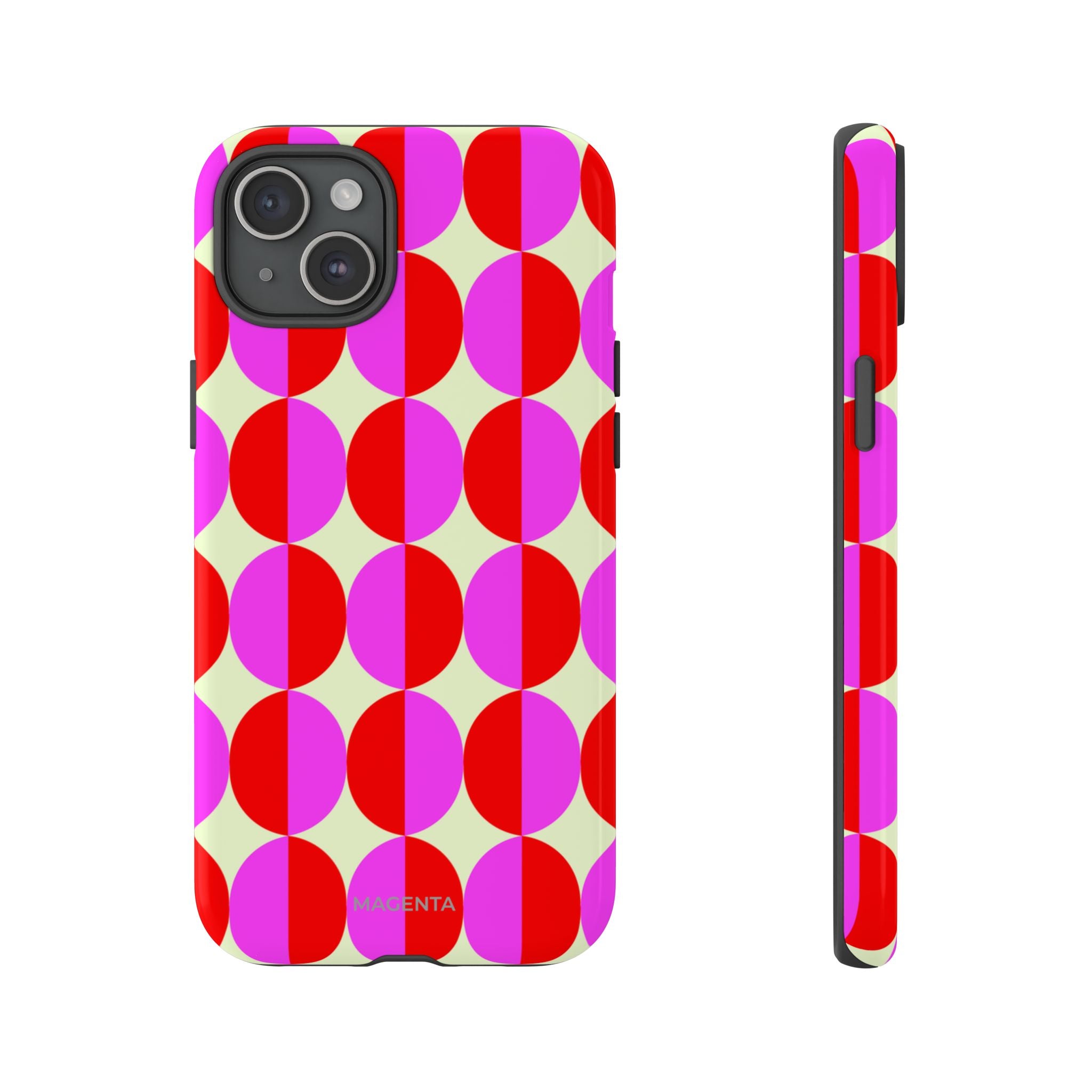 Red Pink Circle Tough Case