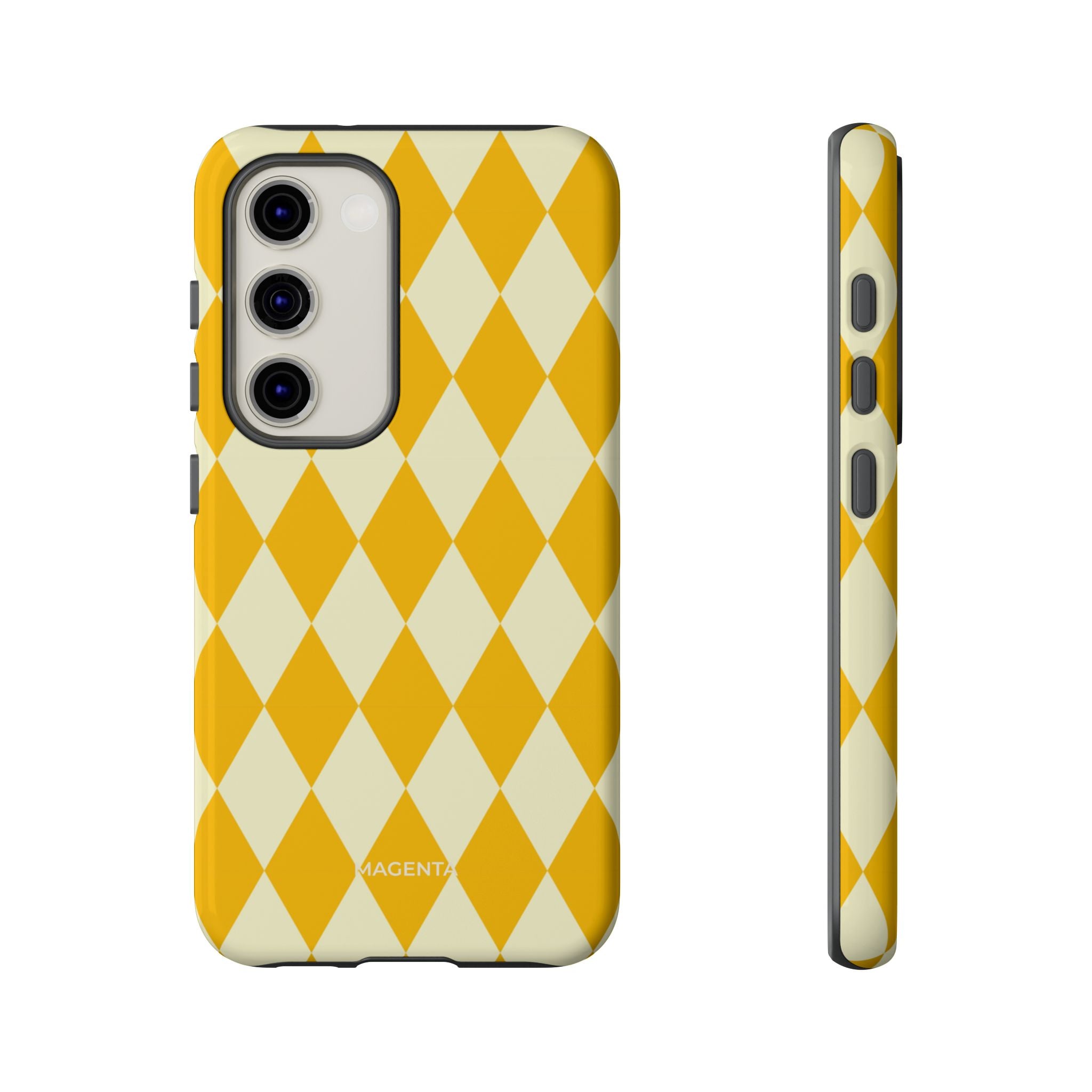 Yellow & Cream Geometric Tough Case