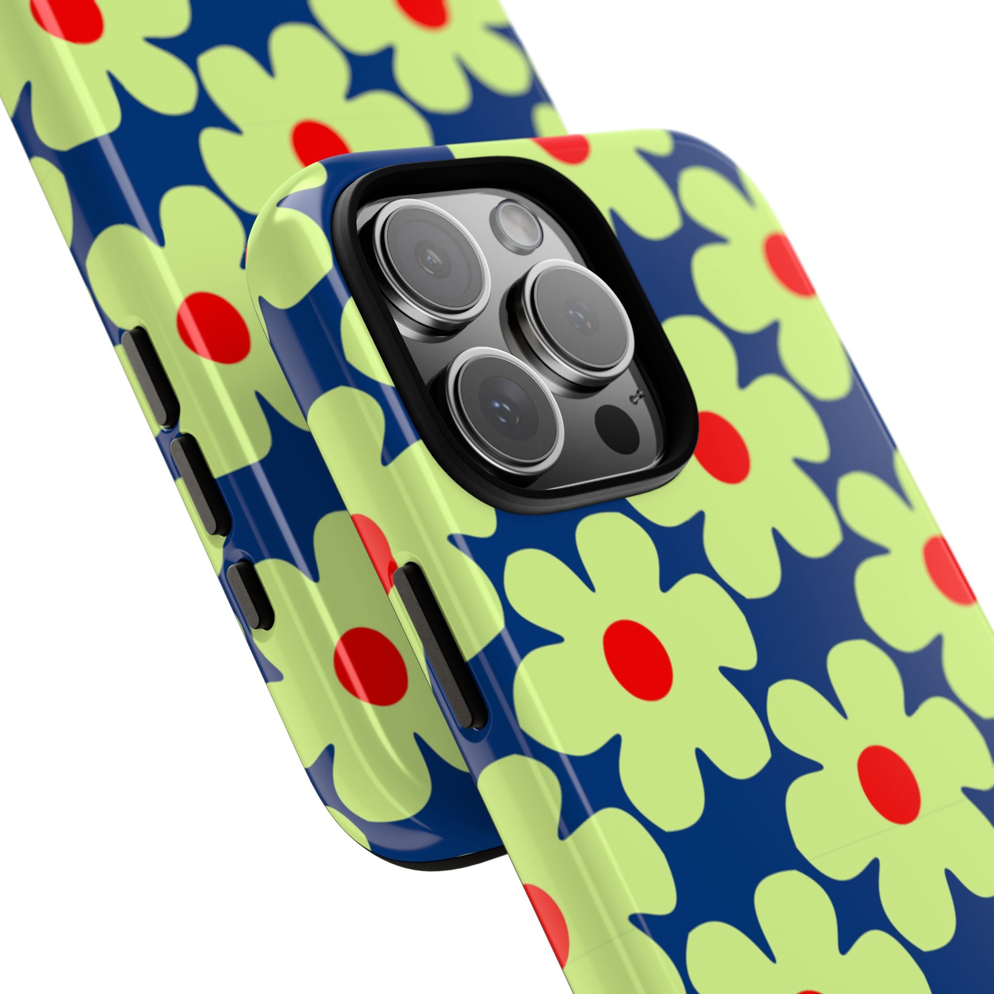 Minimal Pale Green Flowers Tough Case