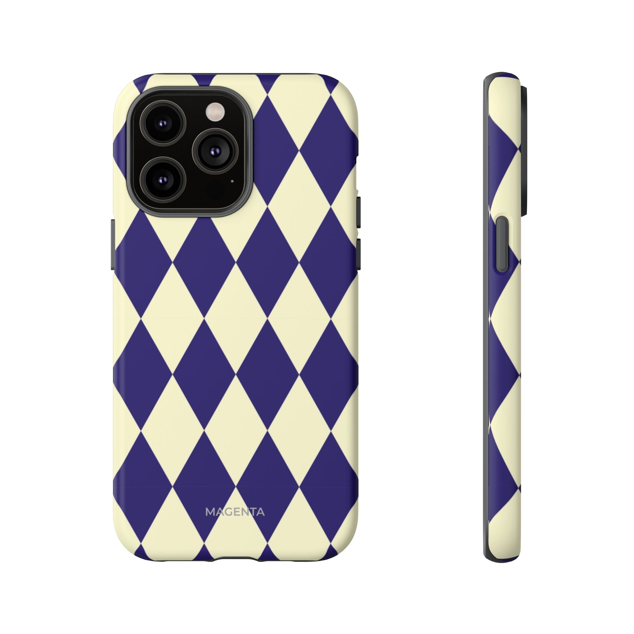 Navy & Cream Geometric Tough Case