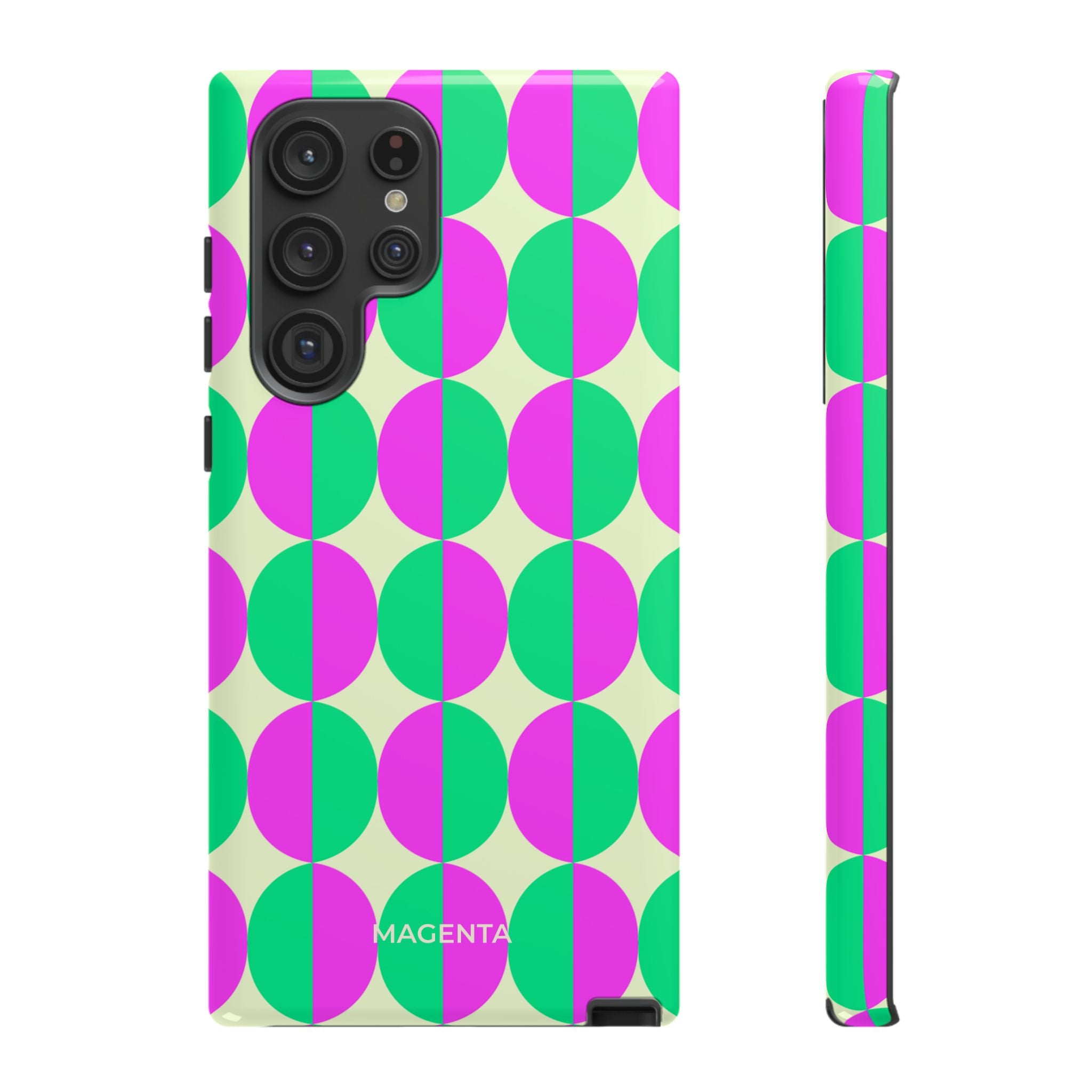 Purple Green Circle Tough Case
