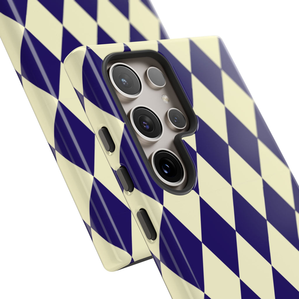 ์Navy & Cream Geometric Tough Case