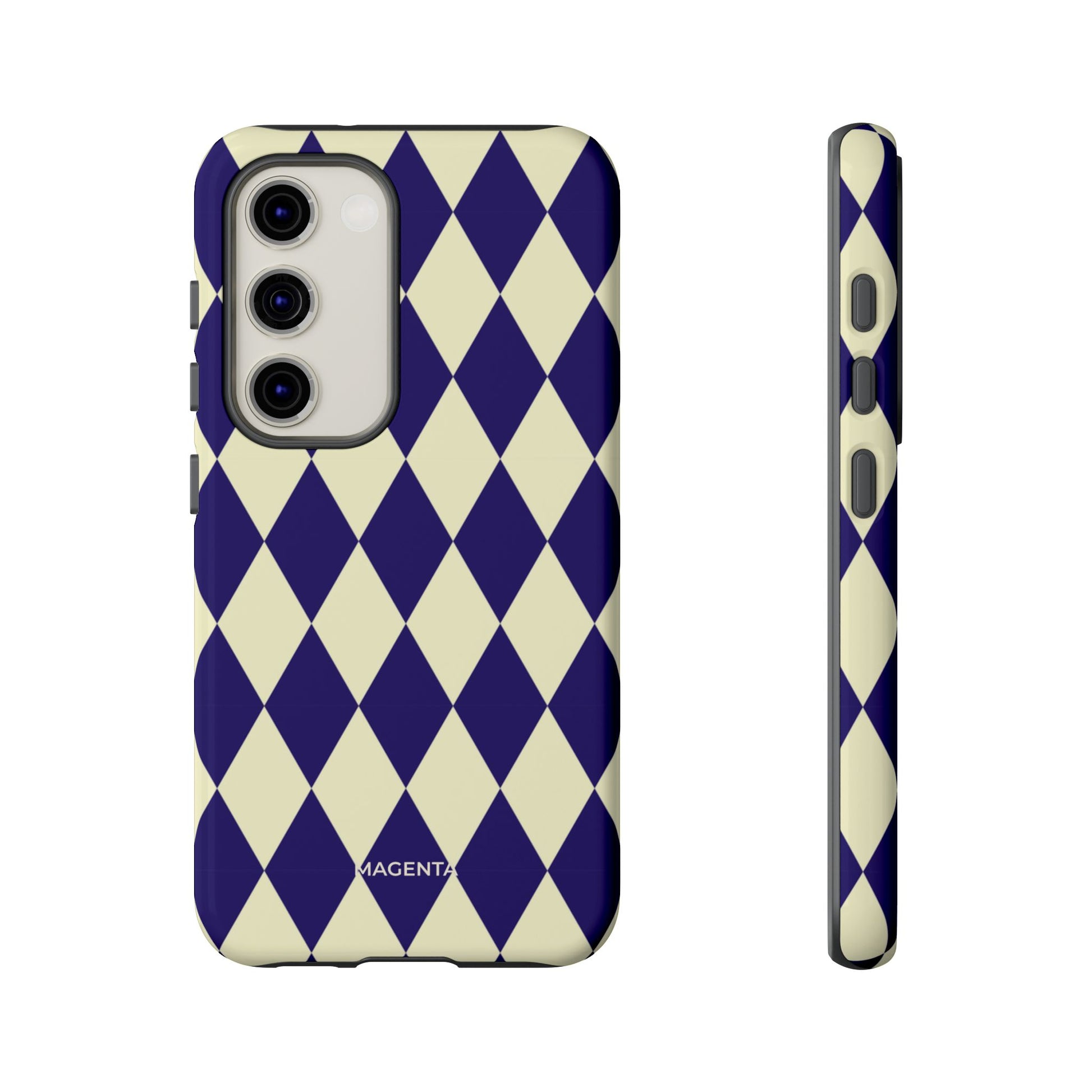 ์Navy & Cream Geometric Tough Case