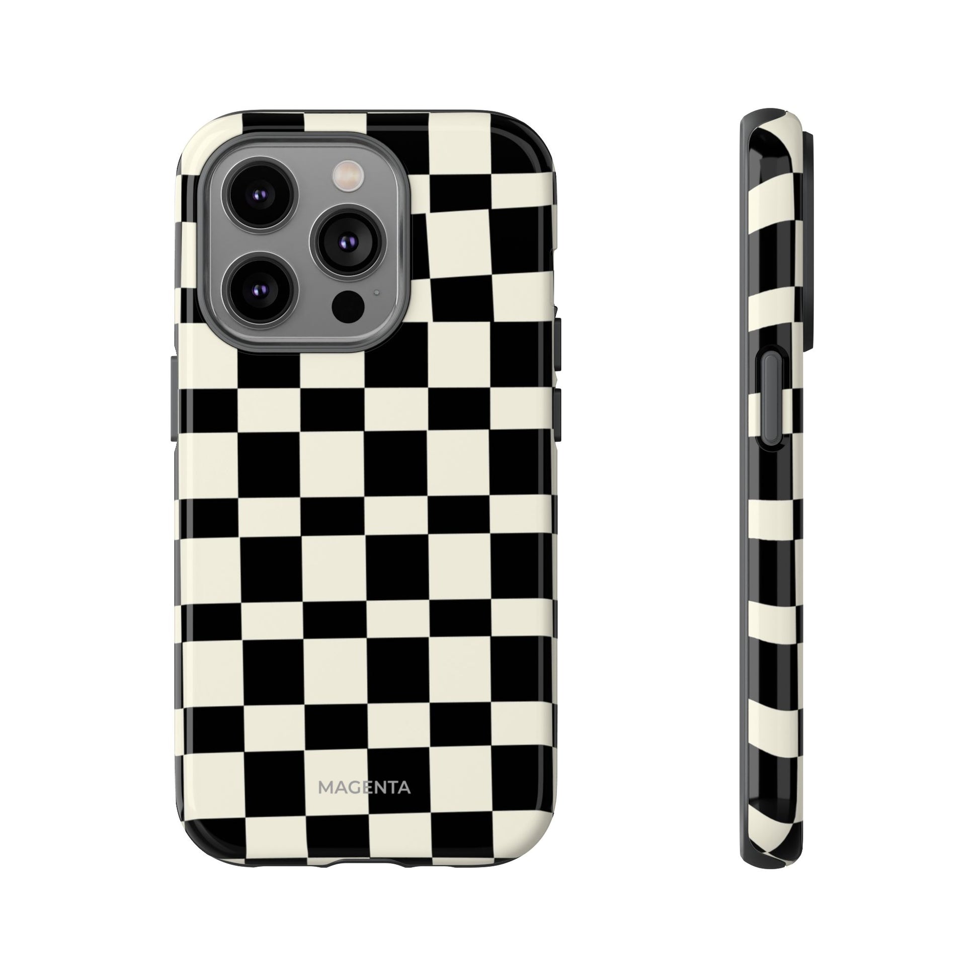 Black & White Check Tough Case