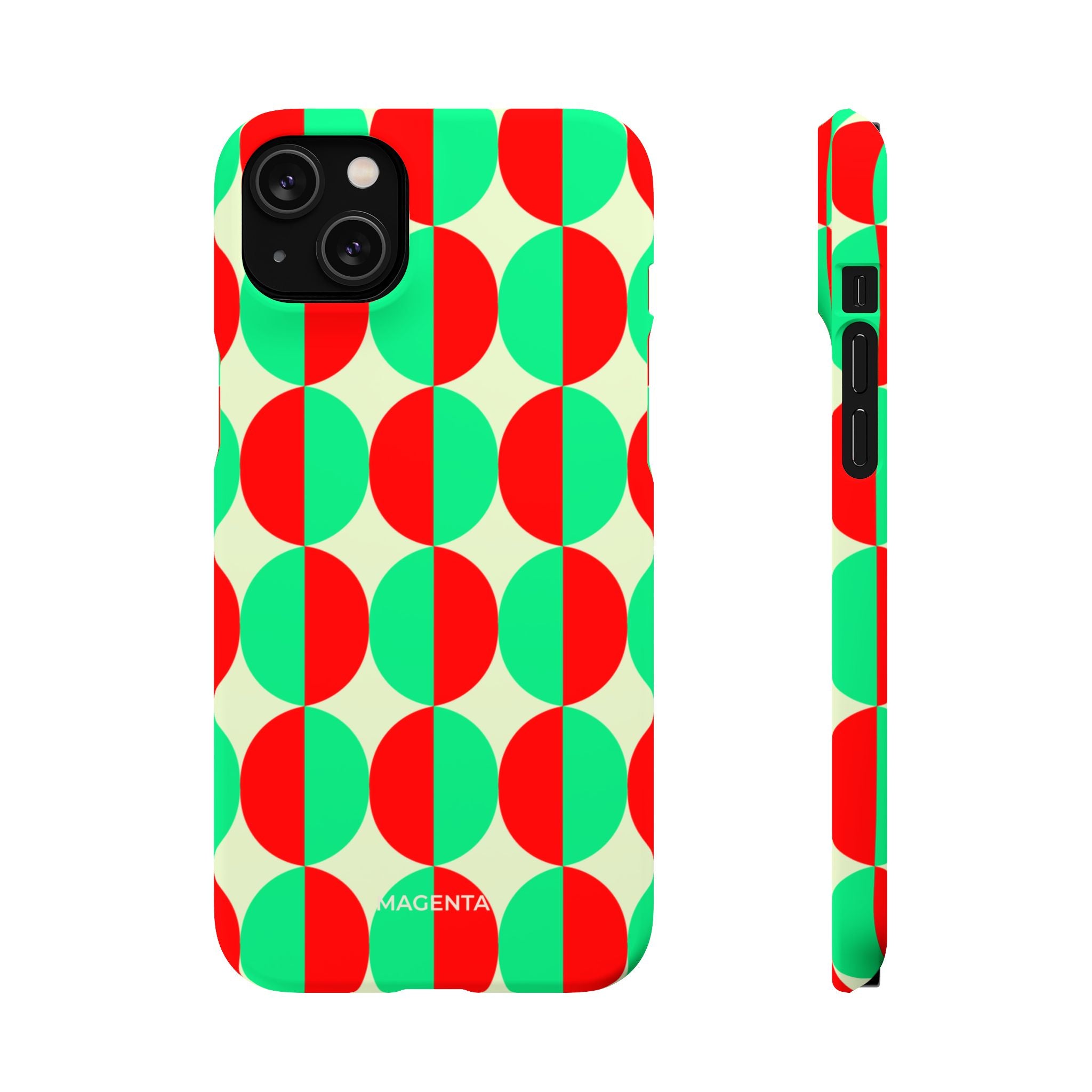 Red Green Circle Snap Case