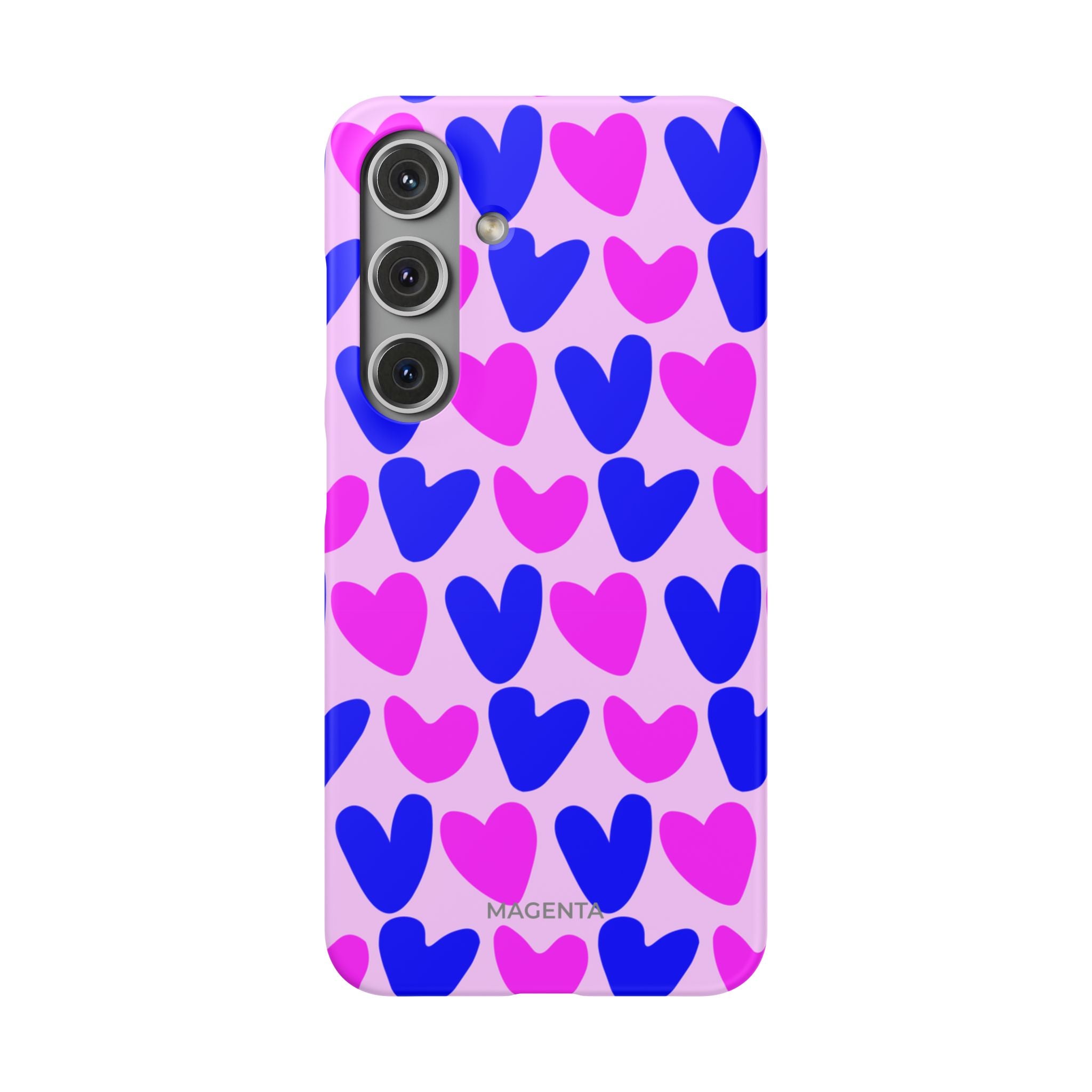 Neon Pop Hearts Snap Case
