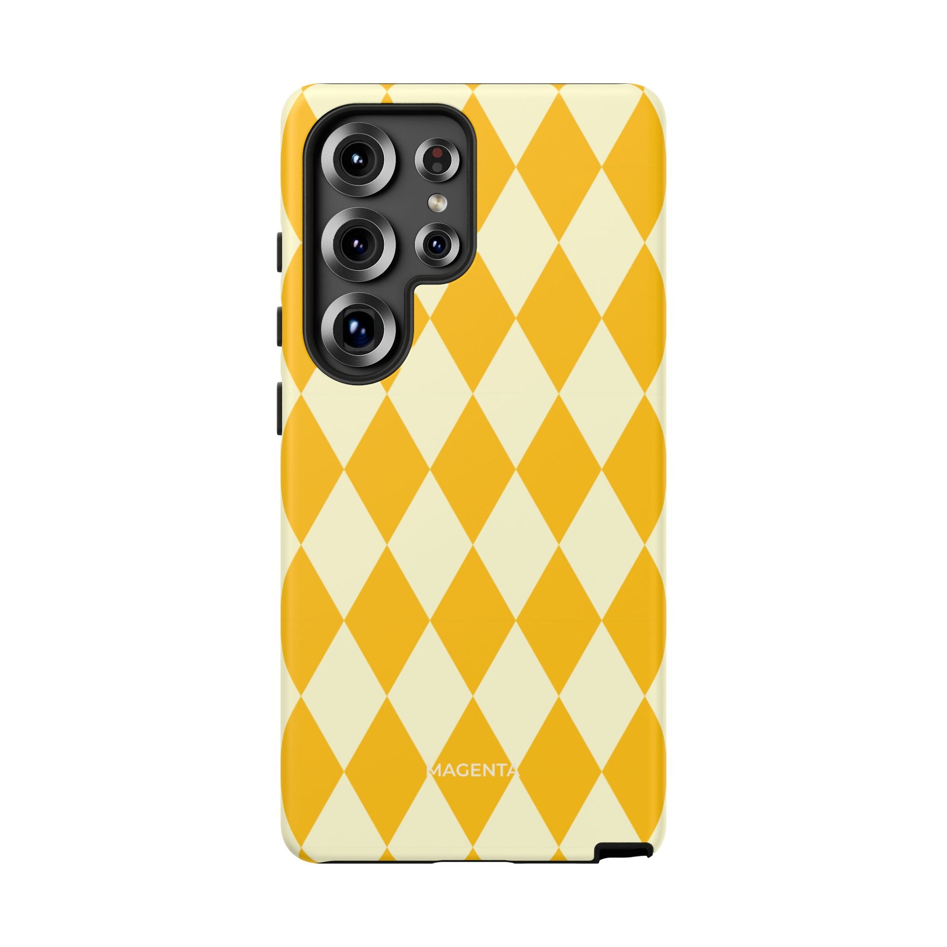 Yellow & Cream Geometric Tough Case