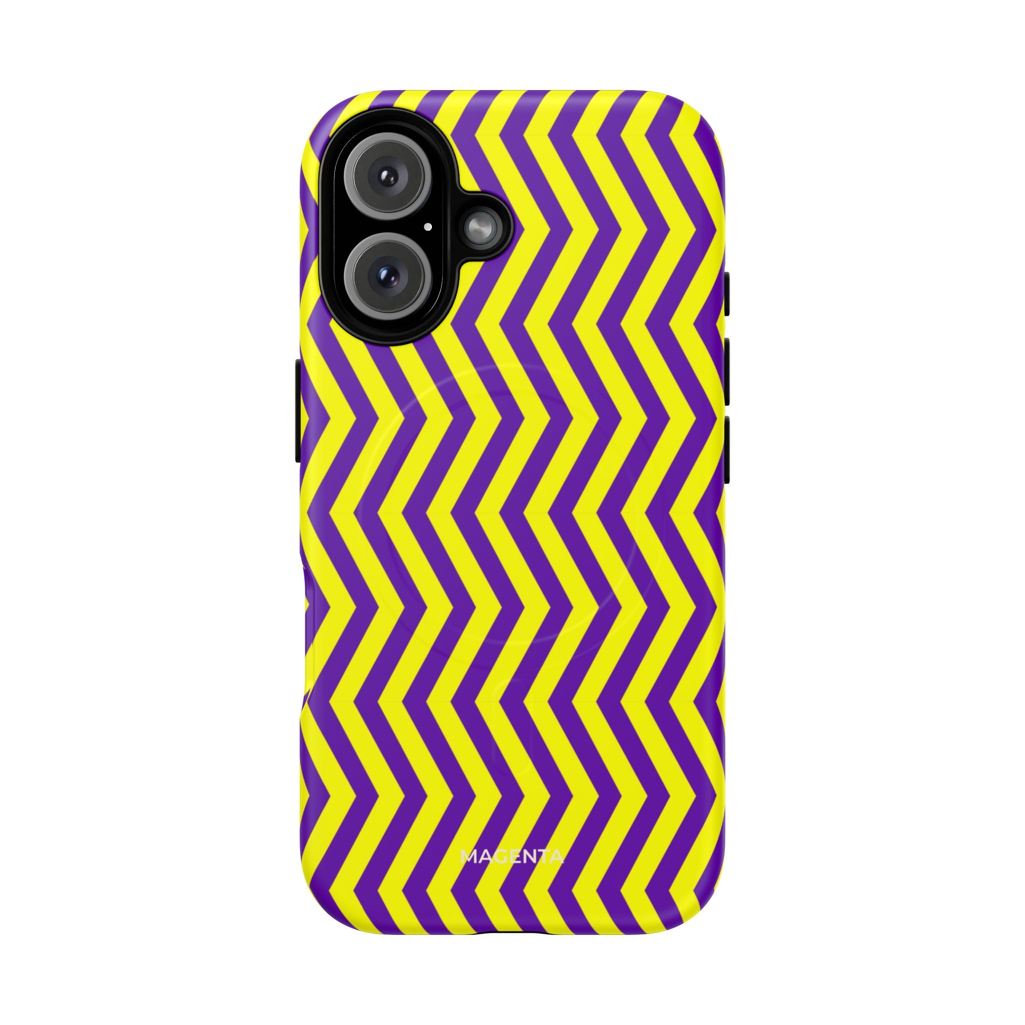 Purple Yellow Chevron Tough Mag Case