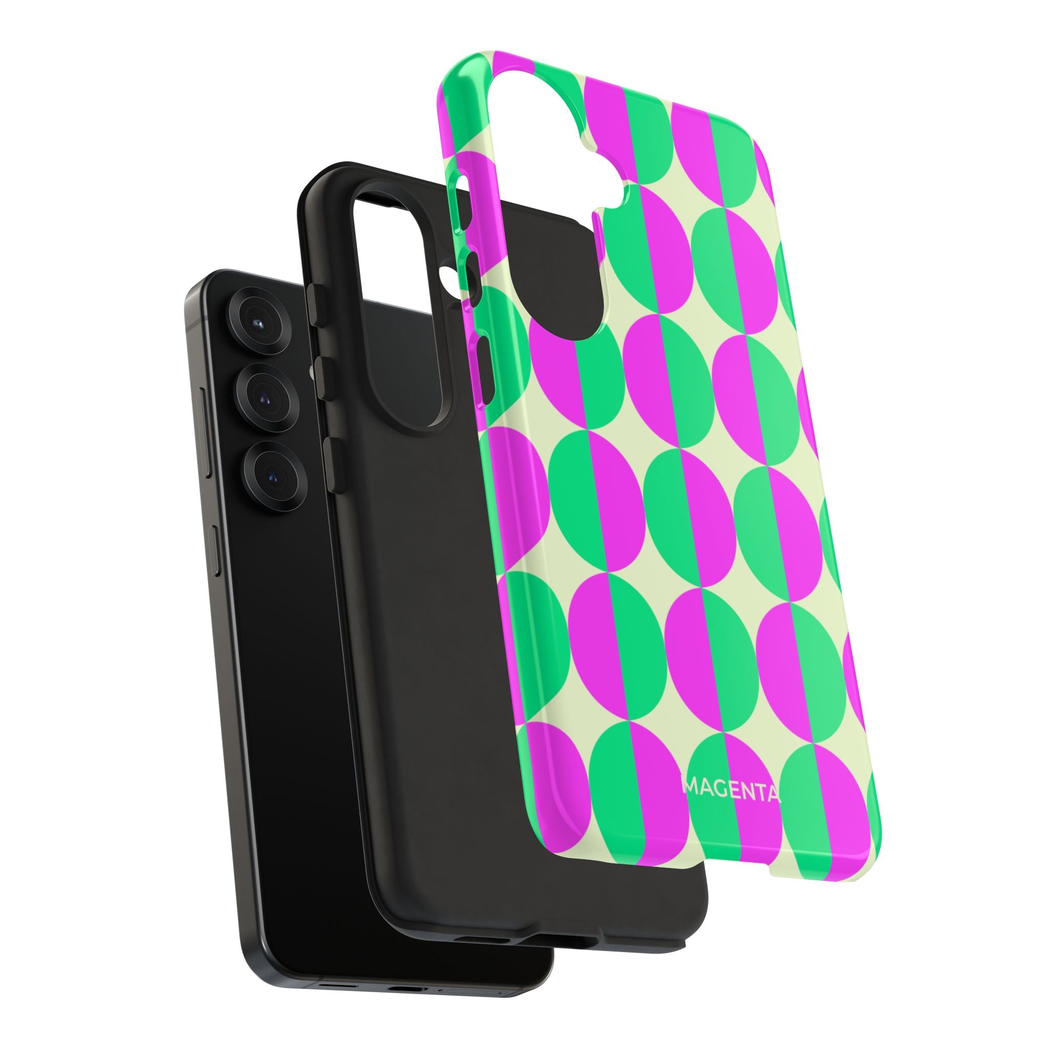 Purple Green Circle Tough Case