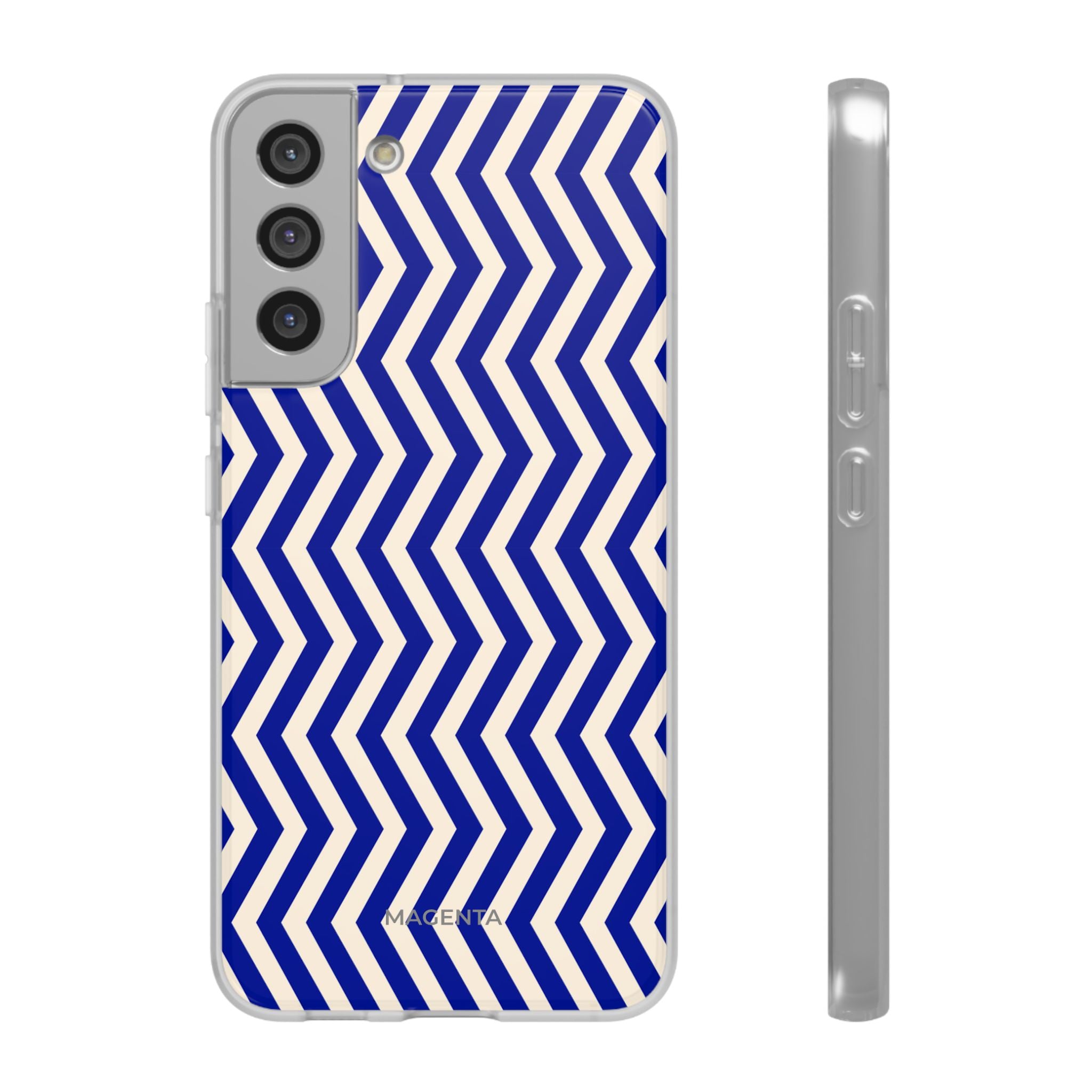 Blue Chevron Flexi Case