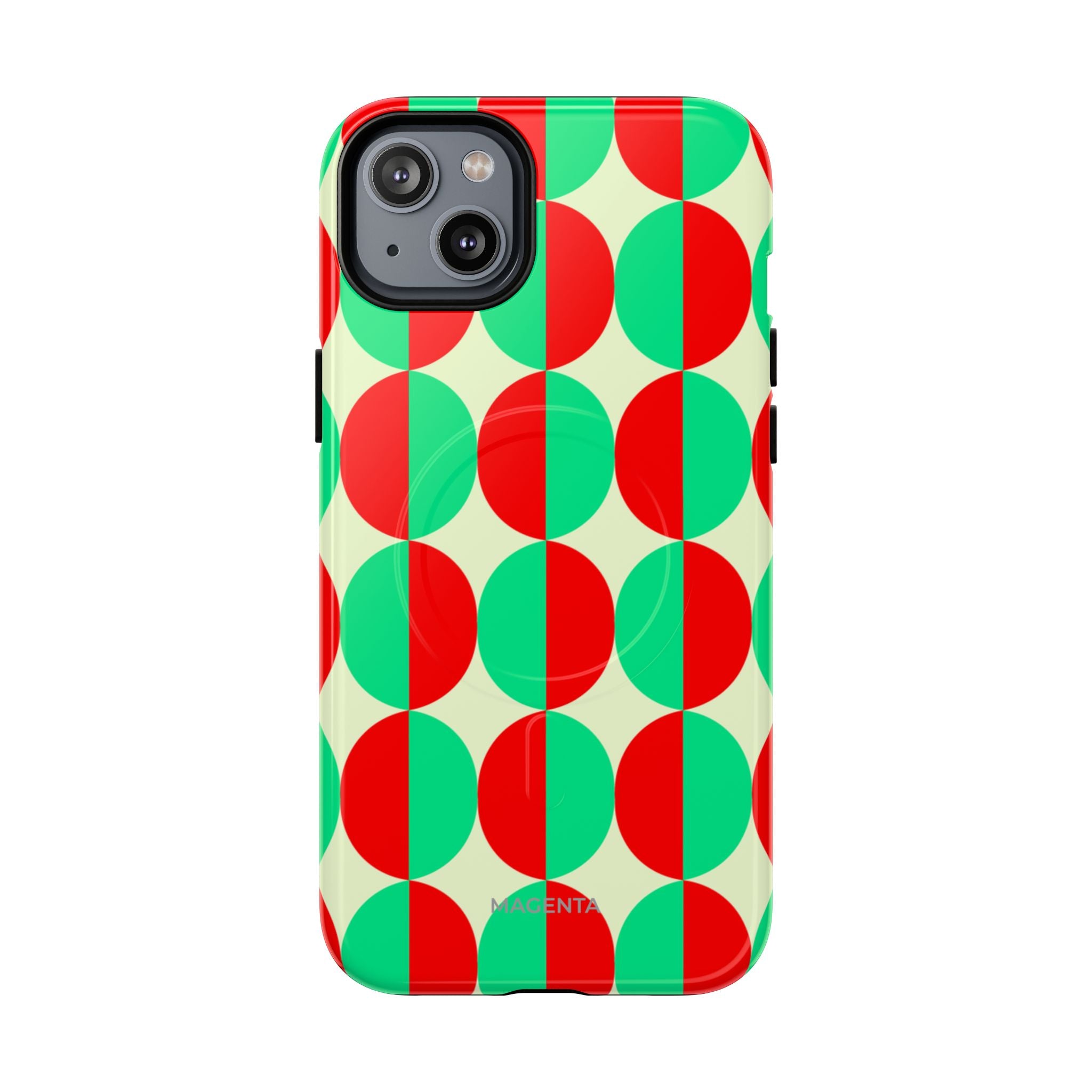 Red Green Circle Tough Mag Case
